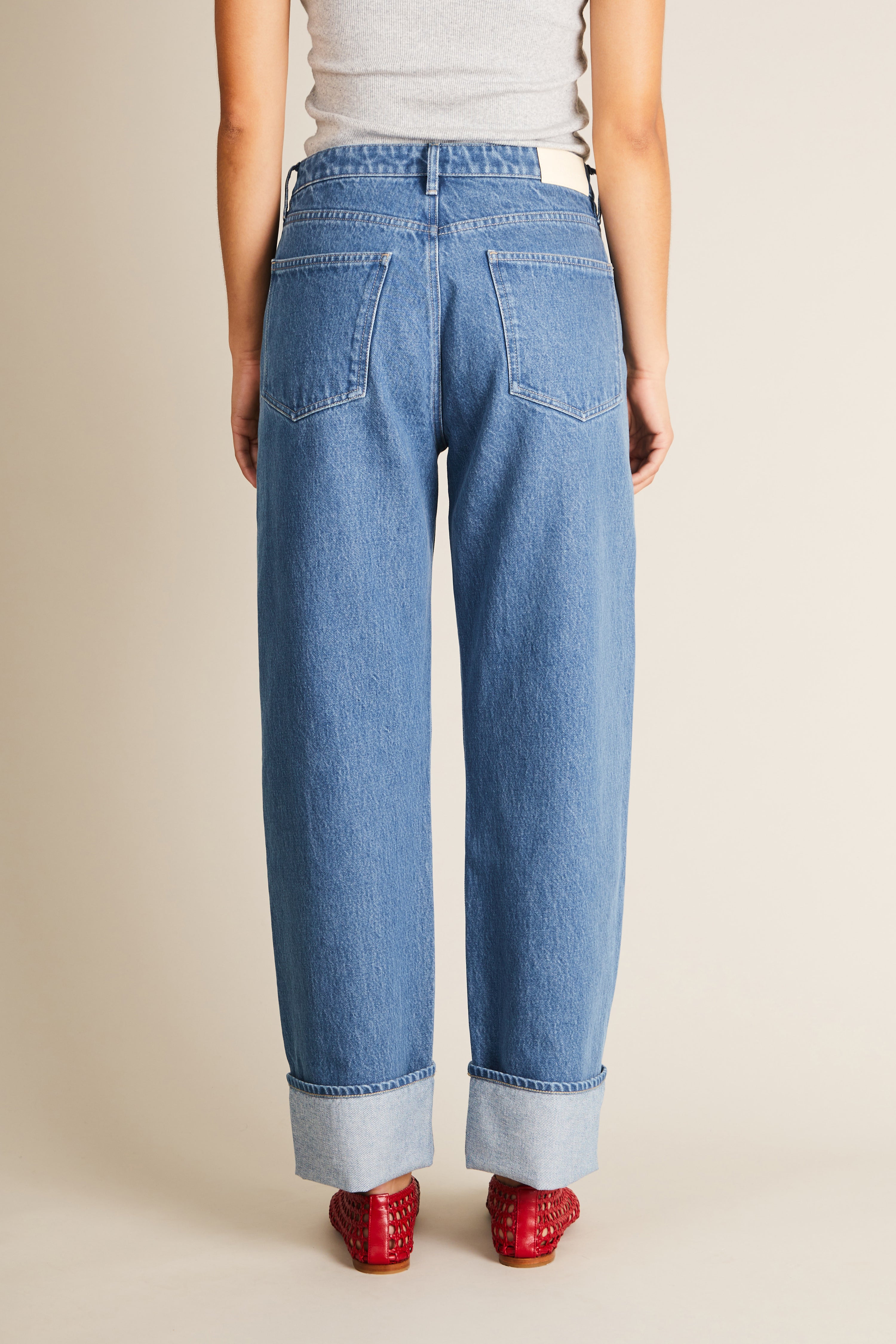 Jean boyfriend middle blue