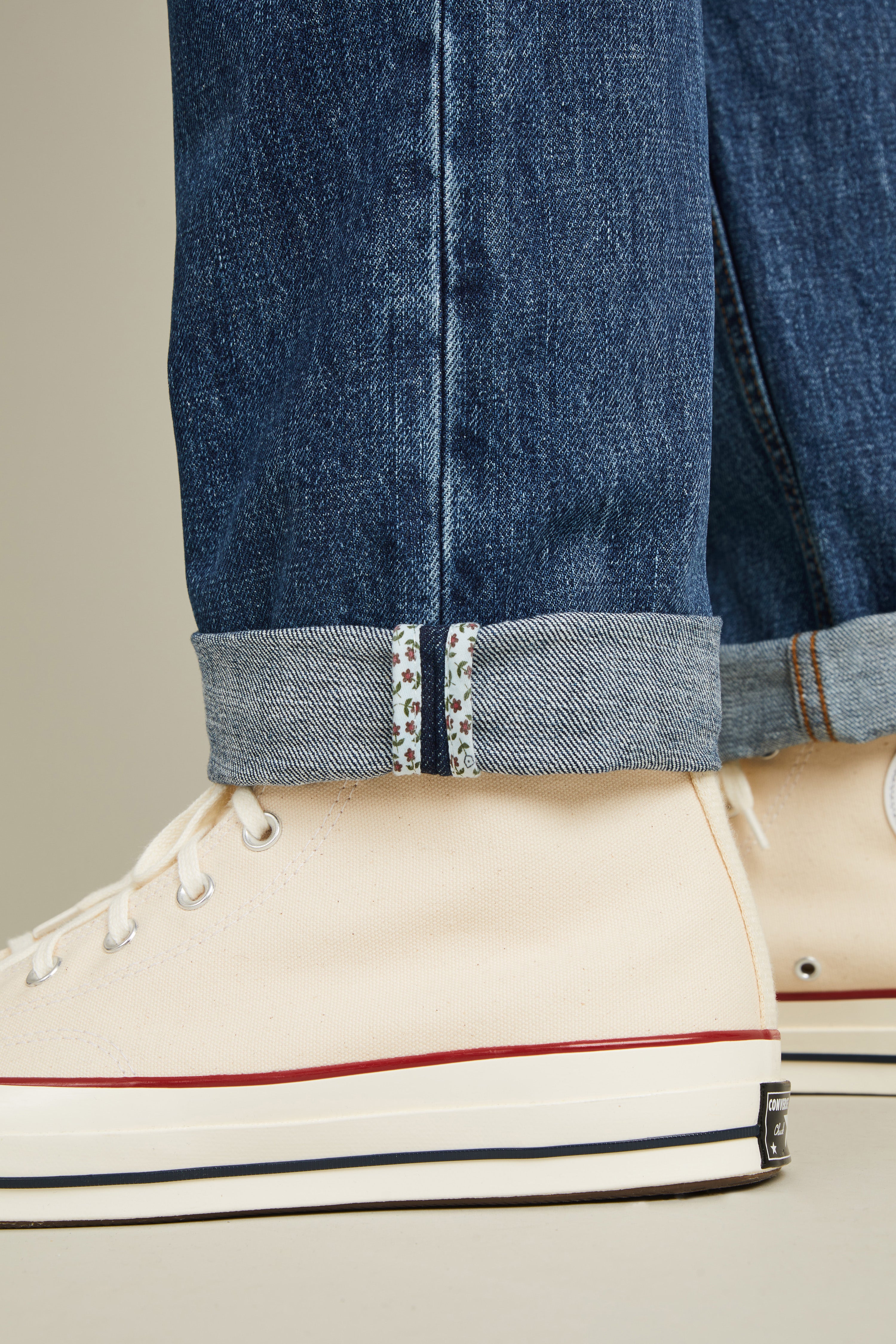 Stone blue straight jeans