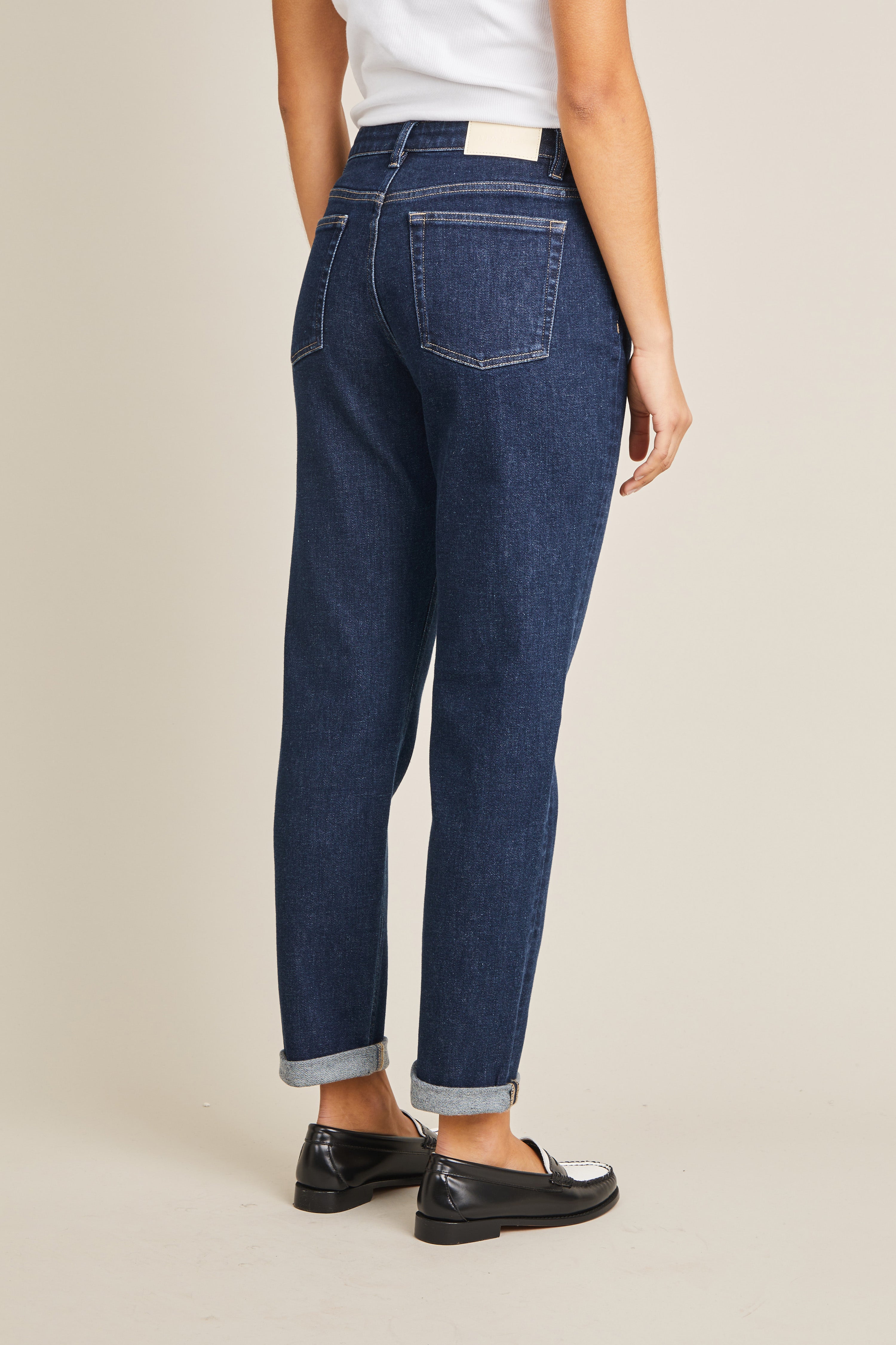 Jean girlfriend bleu