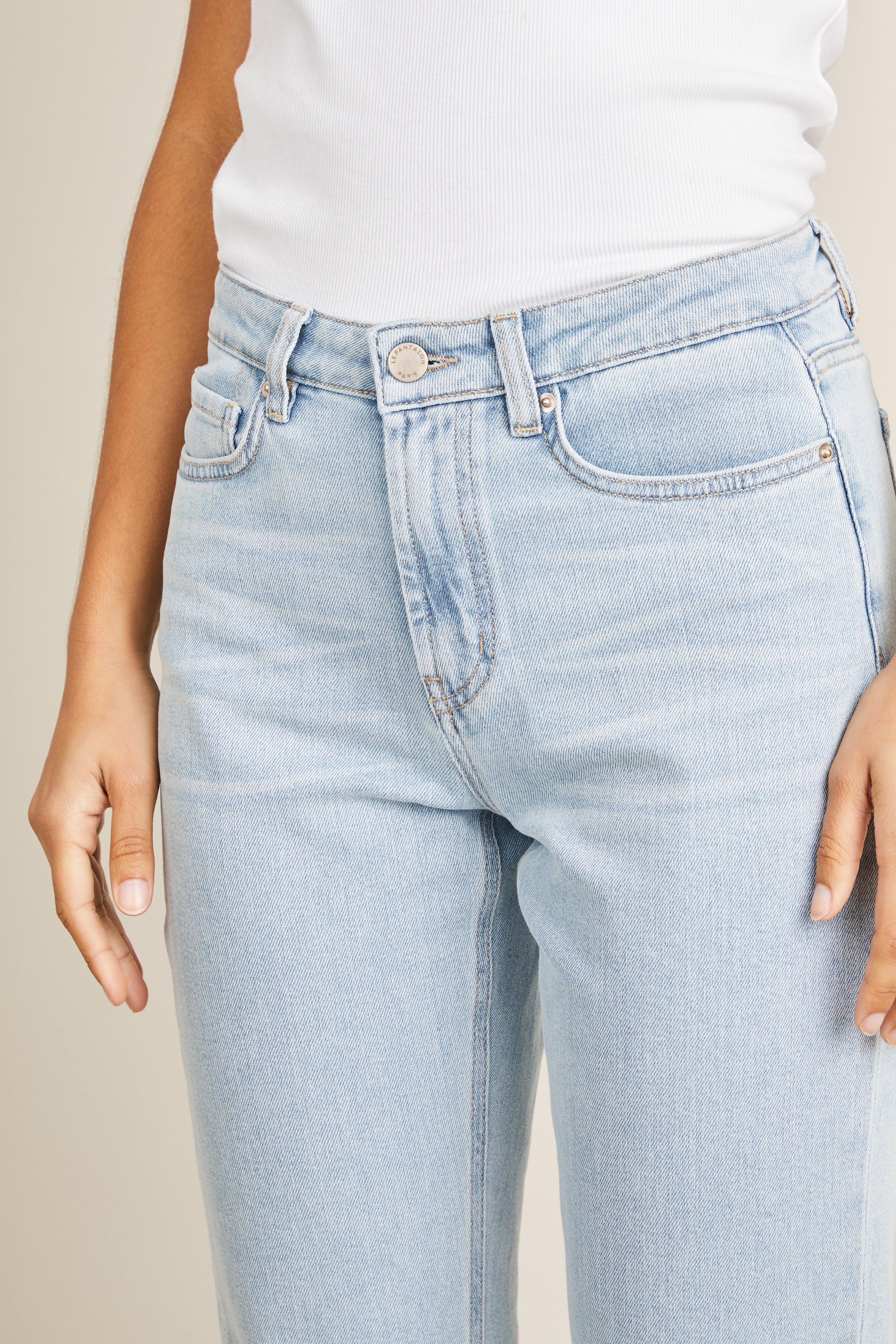 Vintage bleached girlfriend jeans