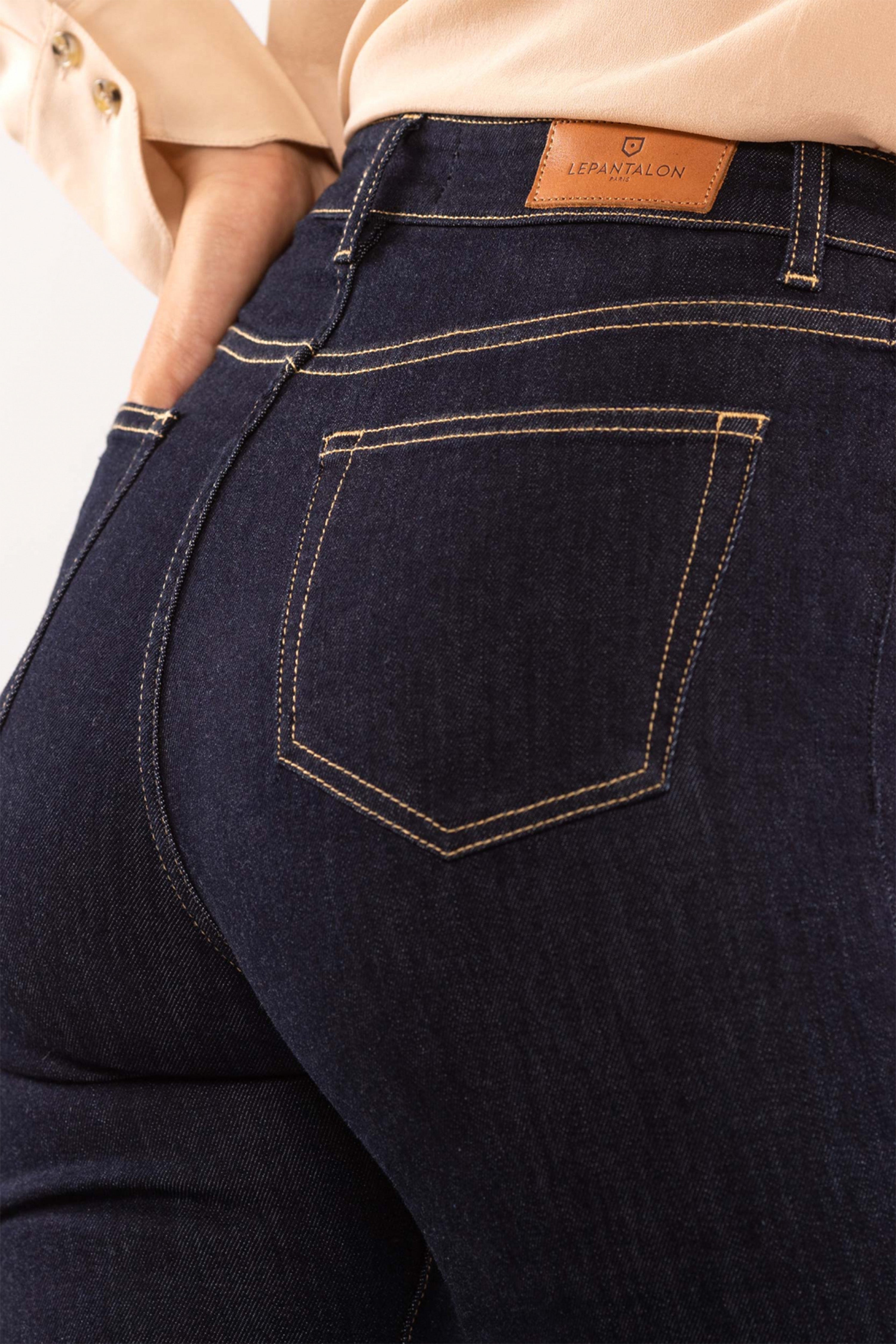 Jean Slim Taille Haute Brut