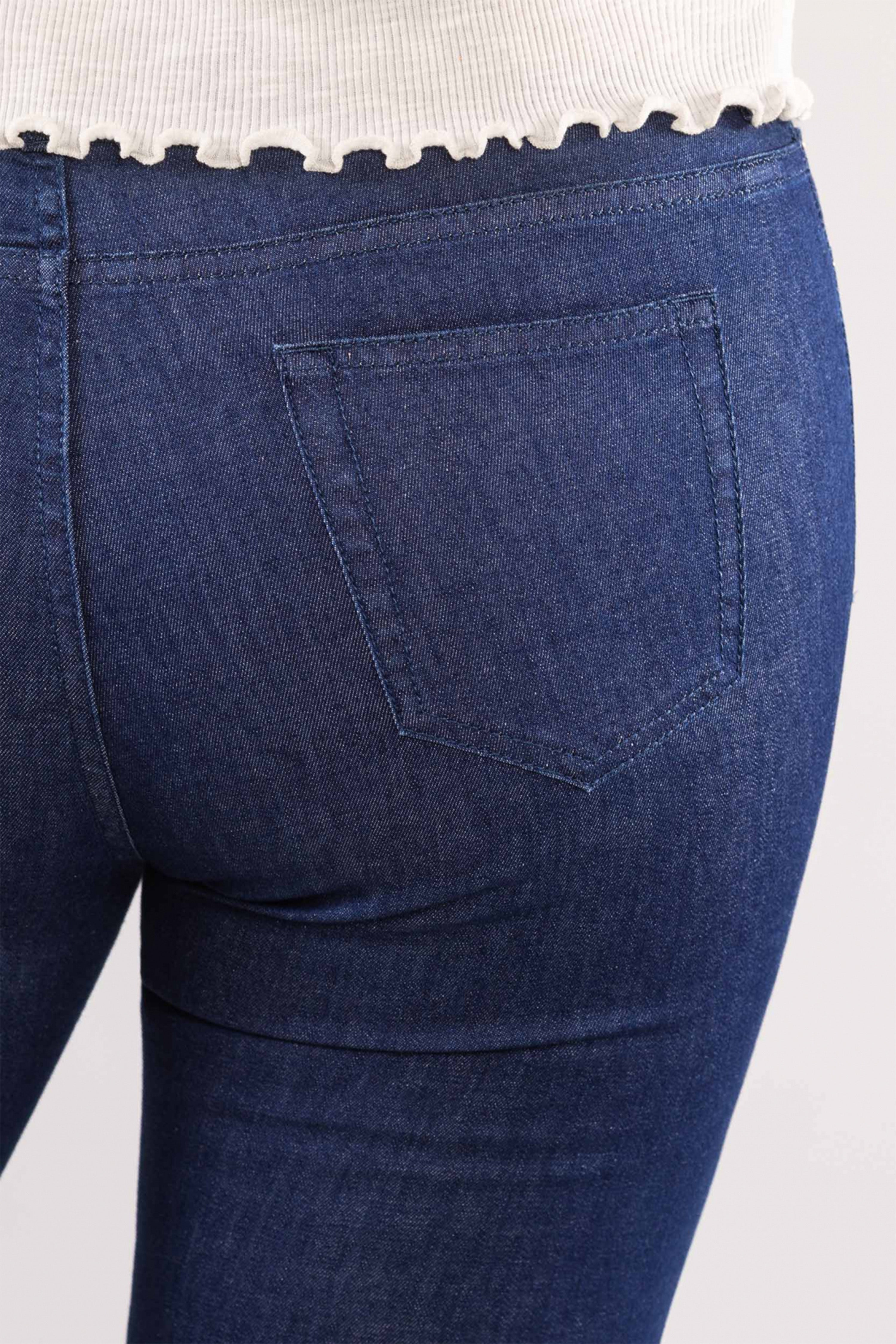 Jean Slim taille Mi-Haute Bleu