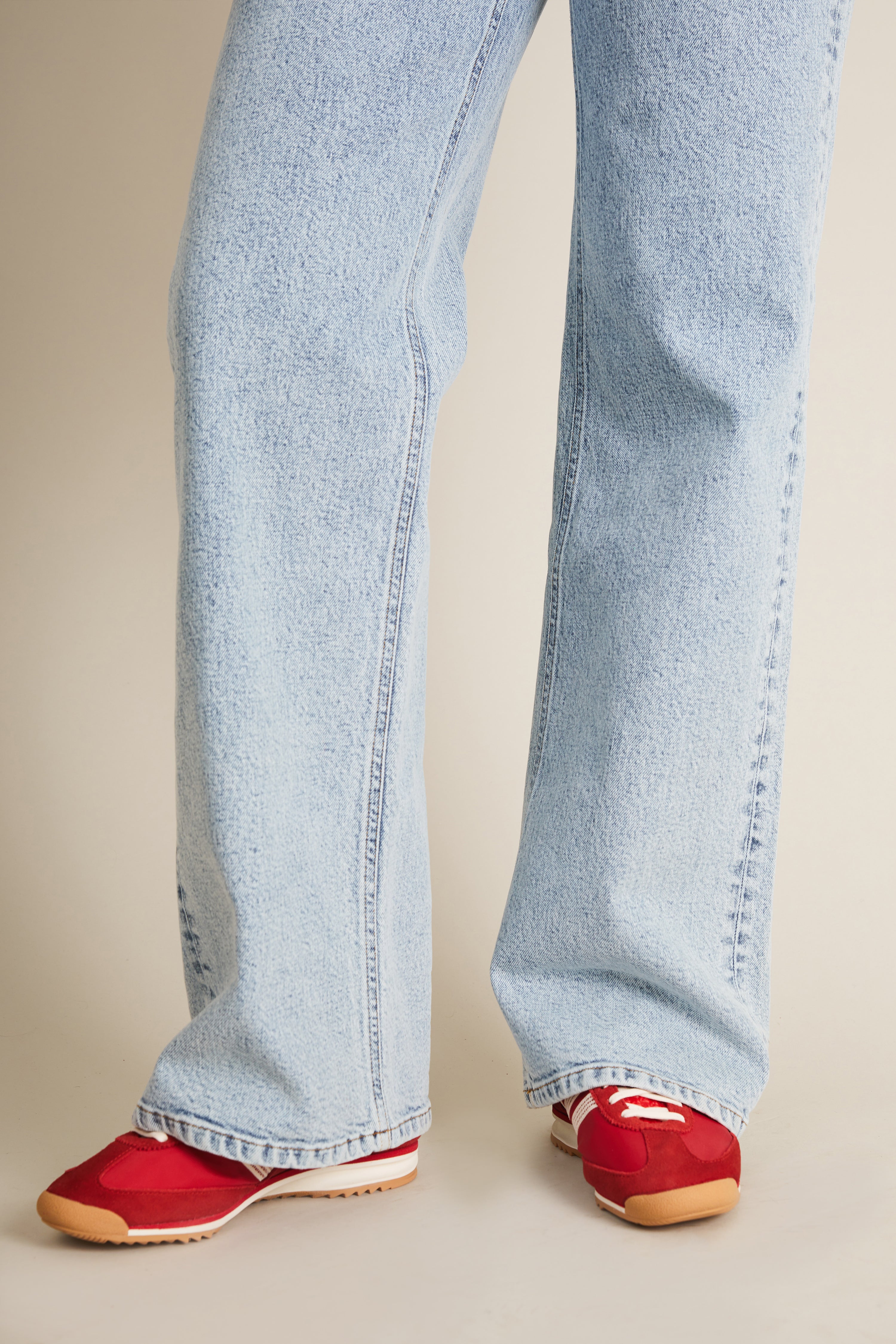Jean wideleg bleached