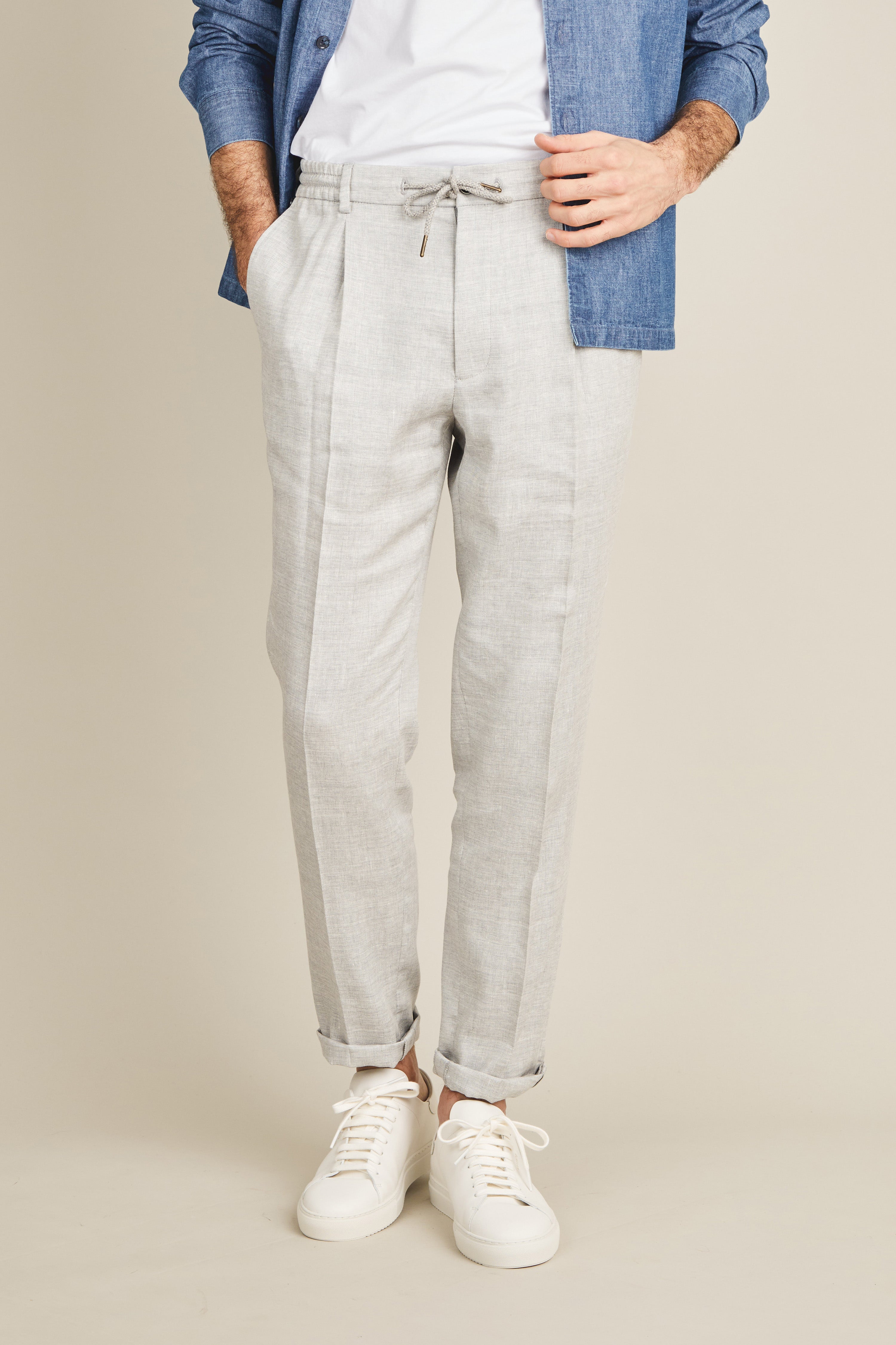 Light grey chevron jogpants