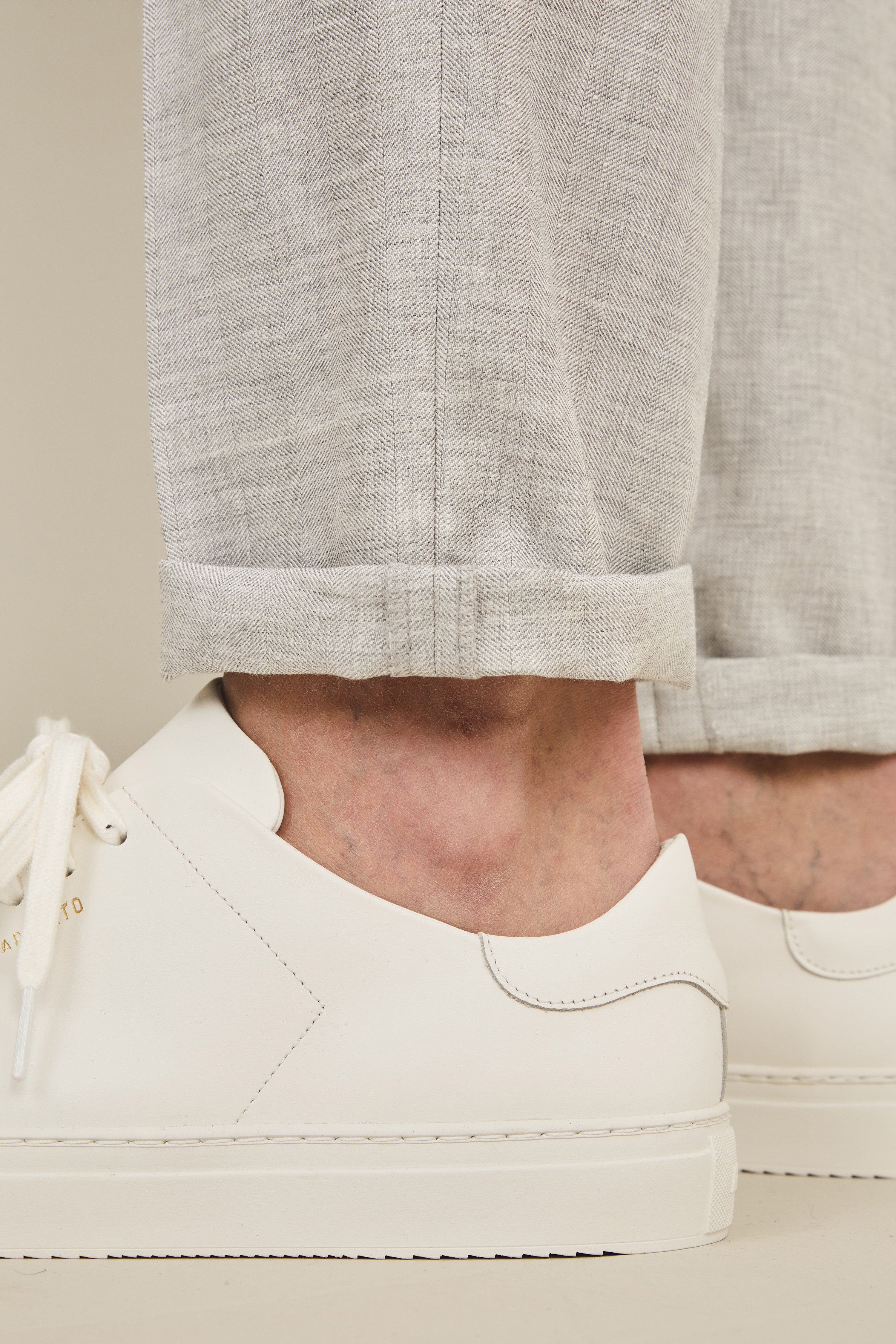 Pantalon jogpant chevron gris clair