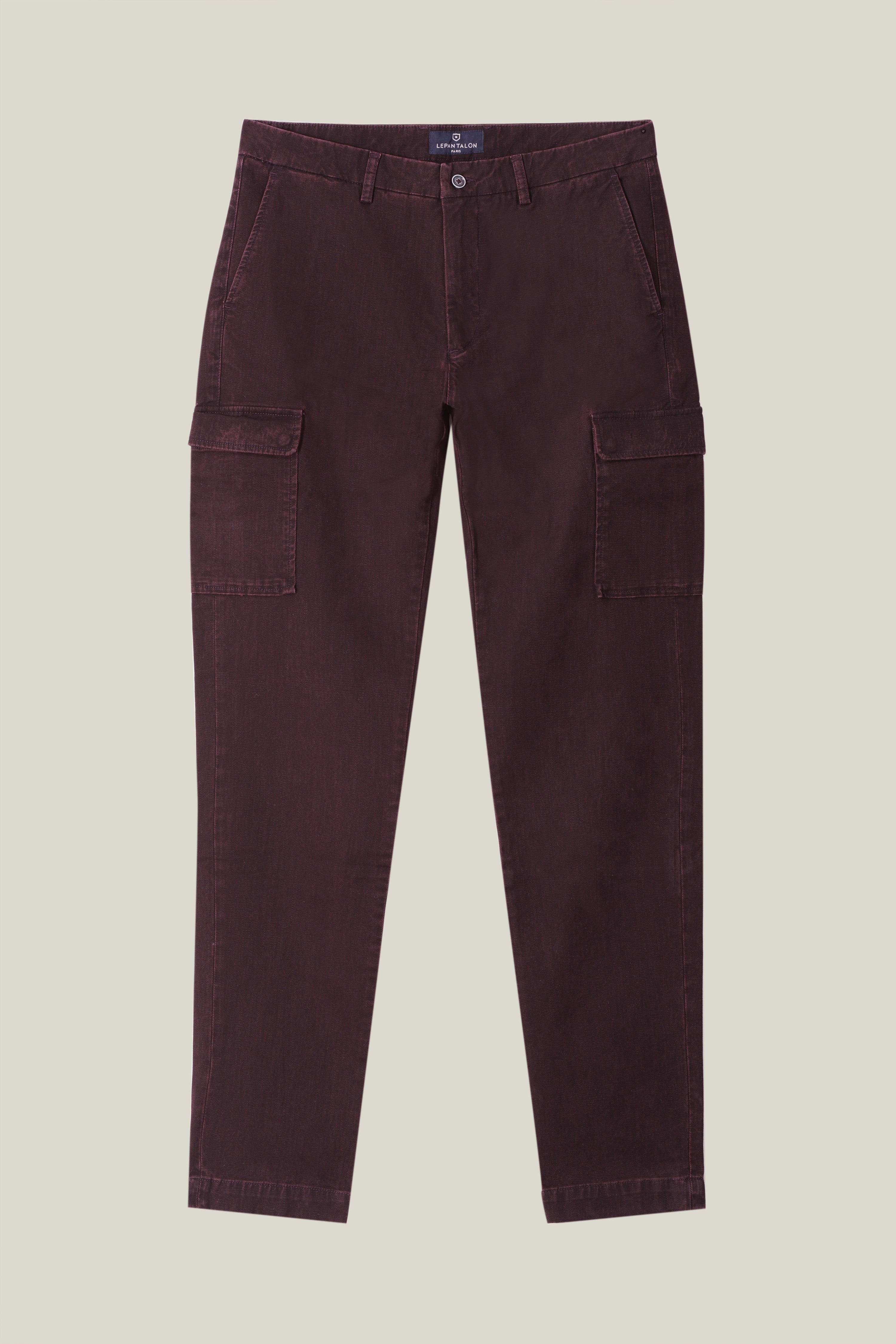 Pantalon cargo bordeaux