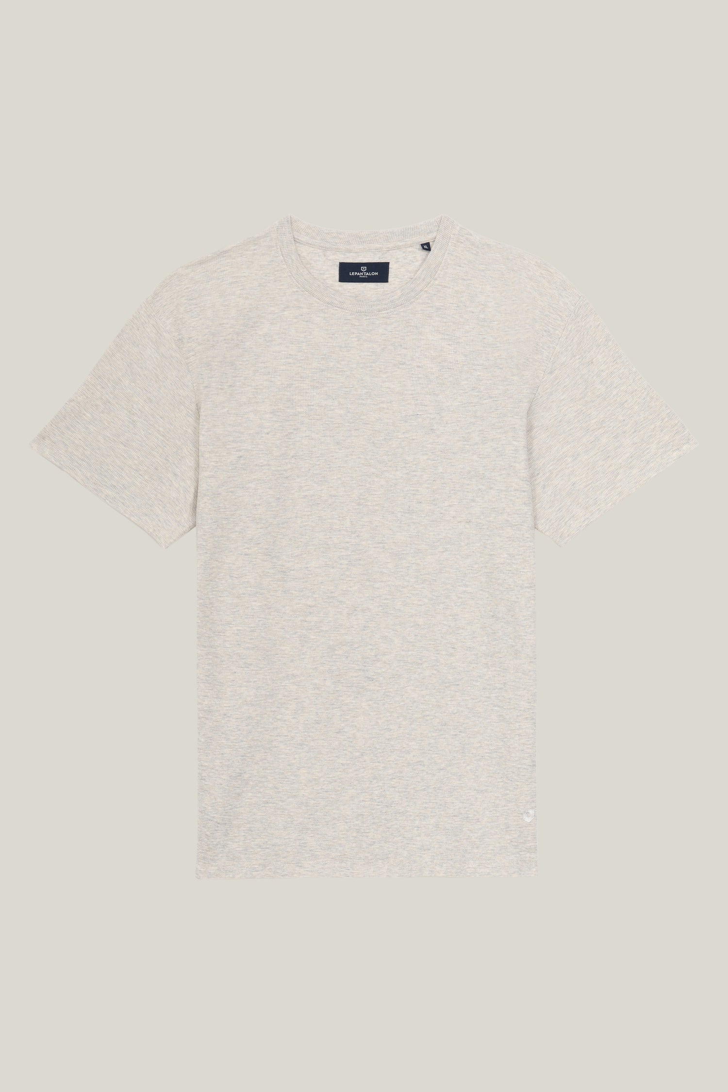 Tee-shirt texturé gris clair