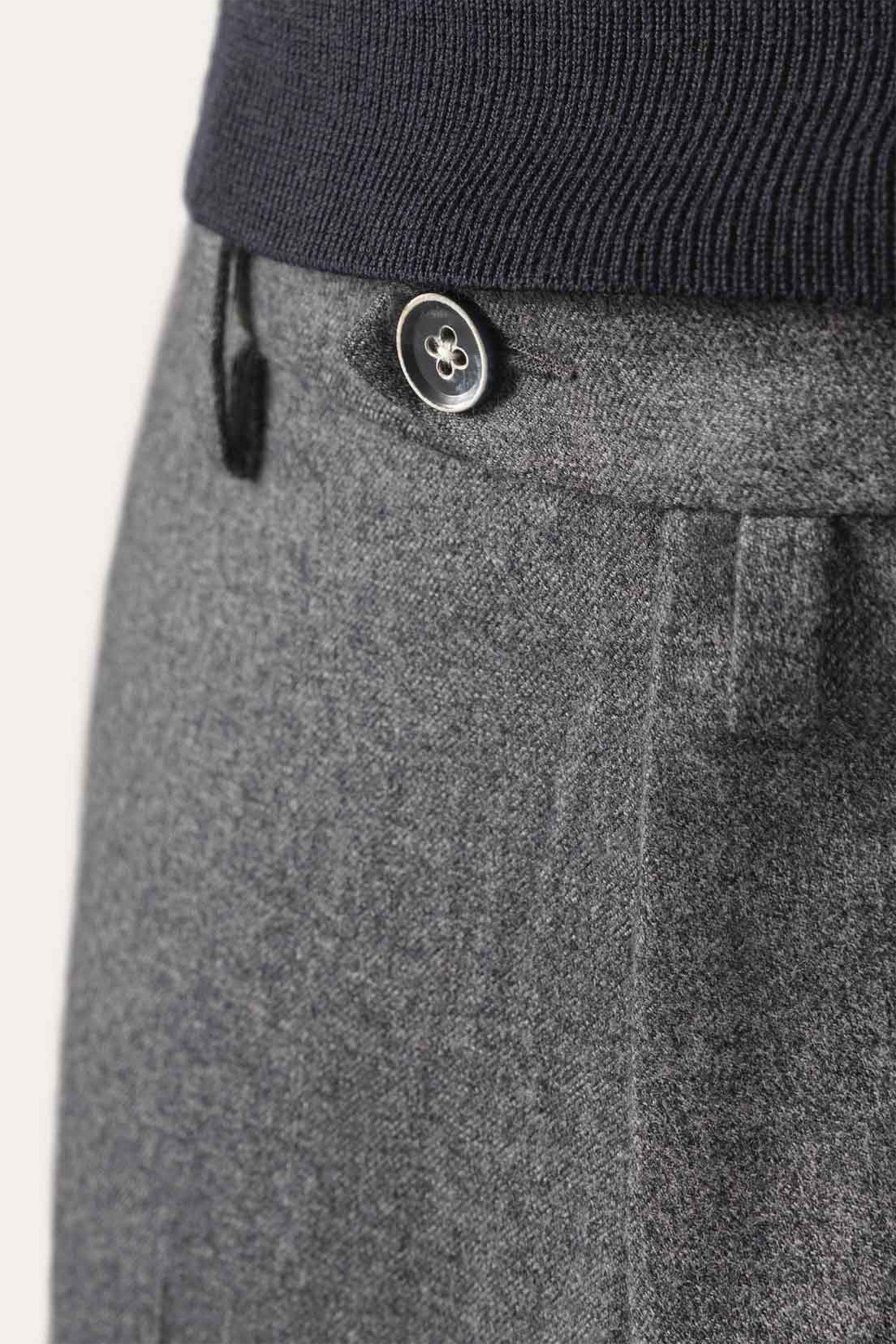 Pantalon flanelle Gris Chiné v1