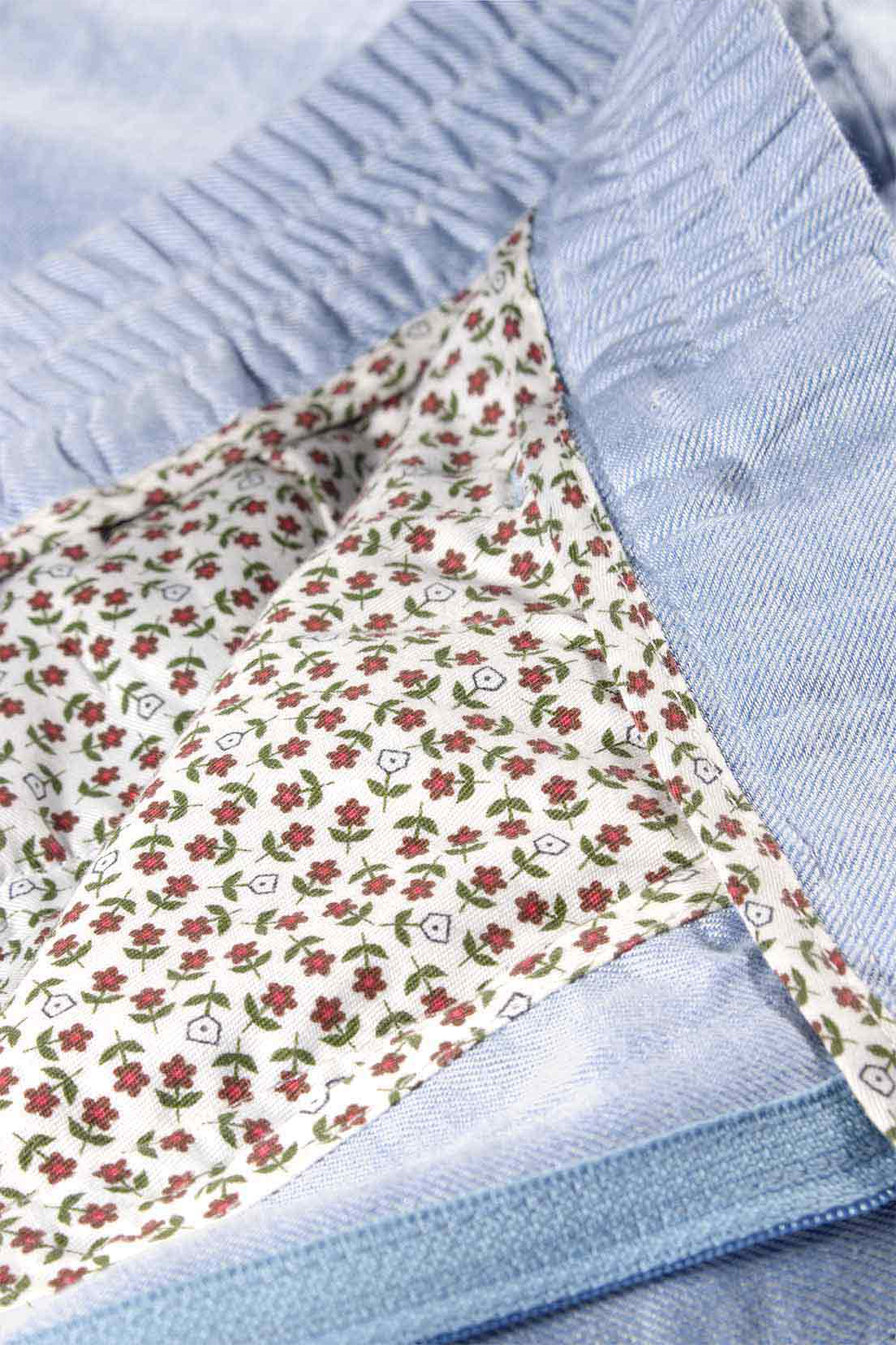 Pantalon à pinces léger bleu ciel