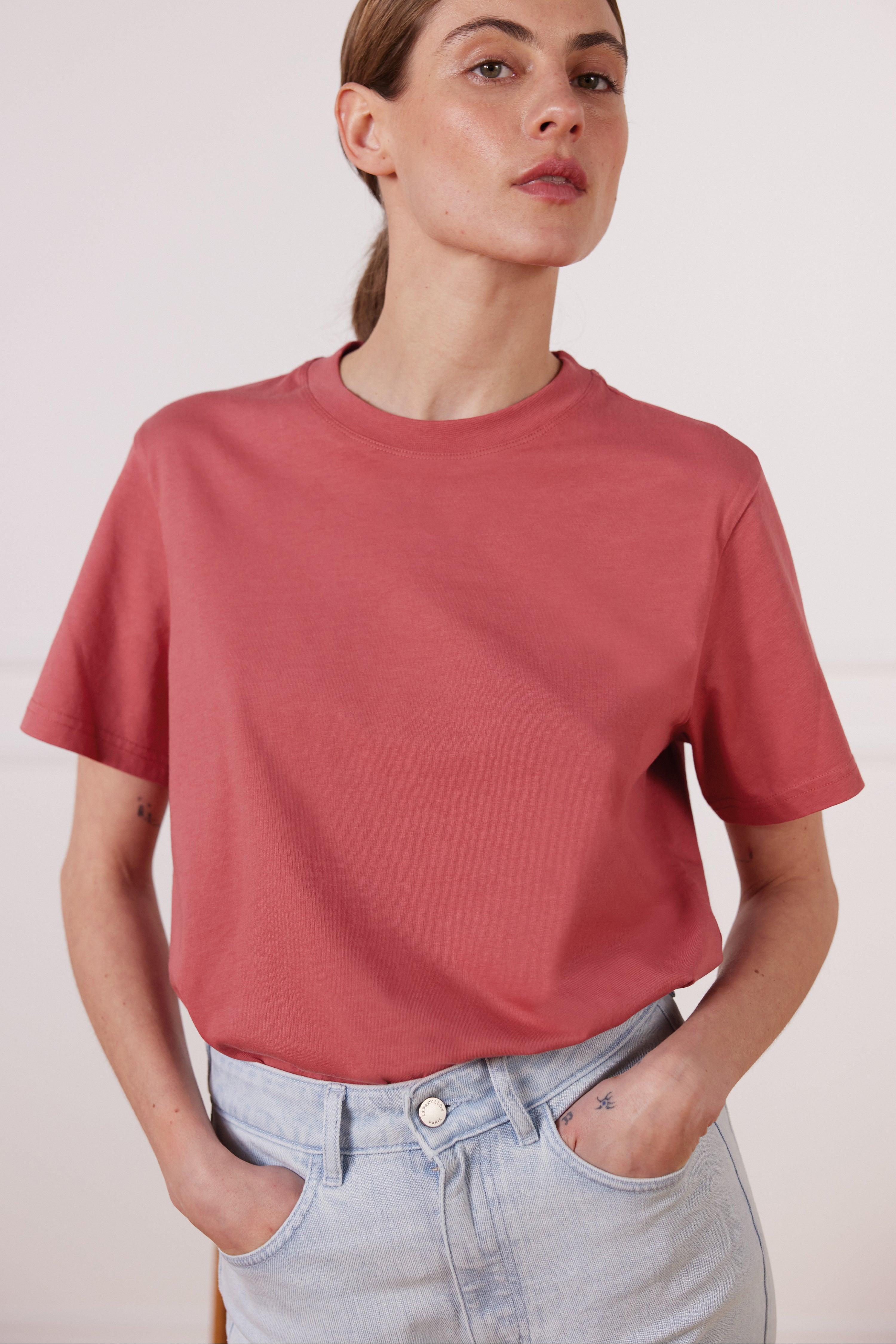 Tee-shirt saumon