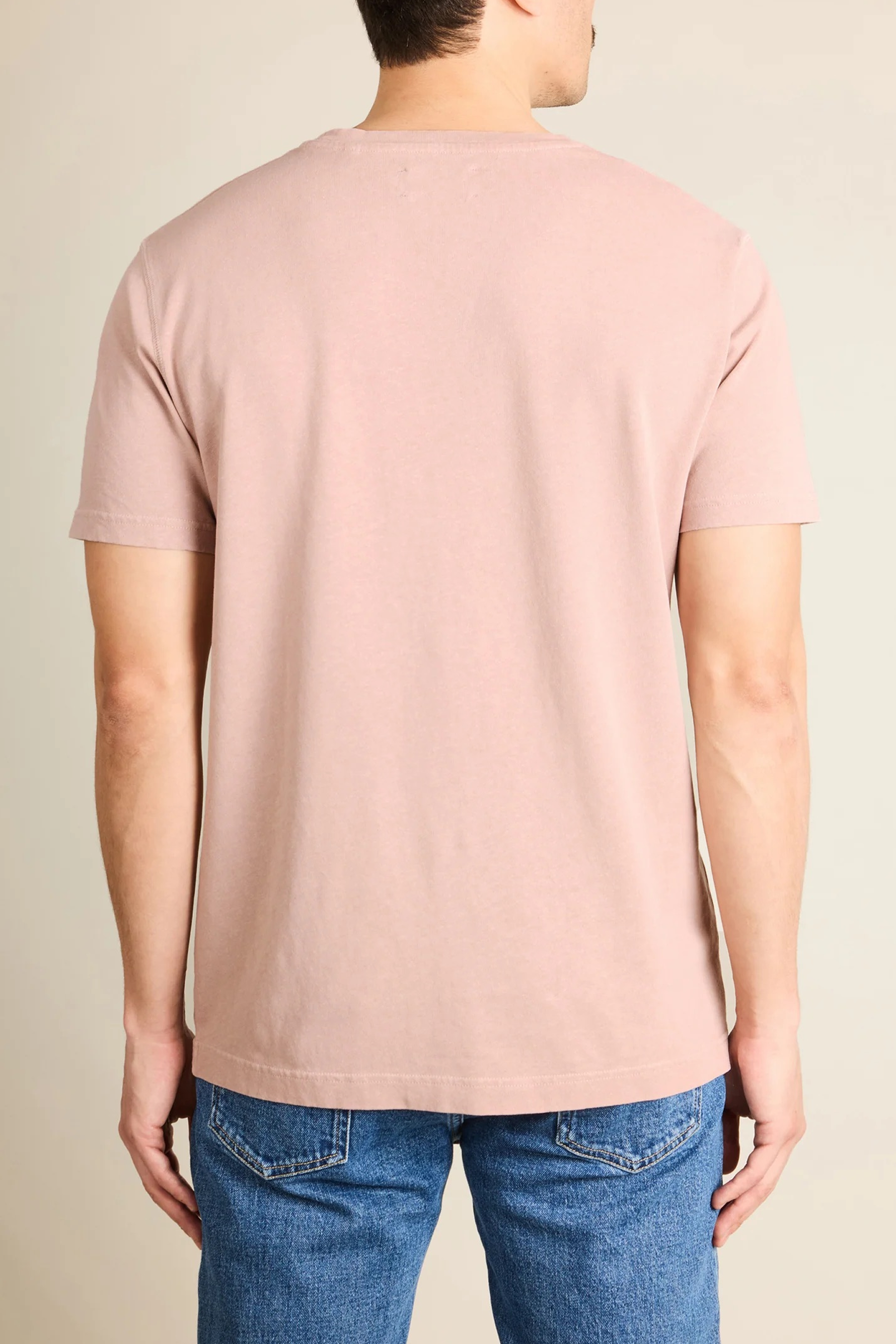 Tee-shirt coton-lin vieux rose