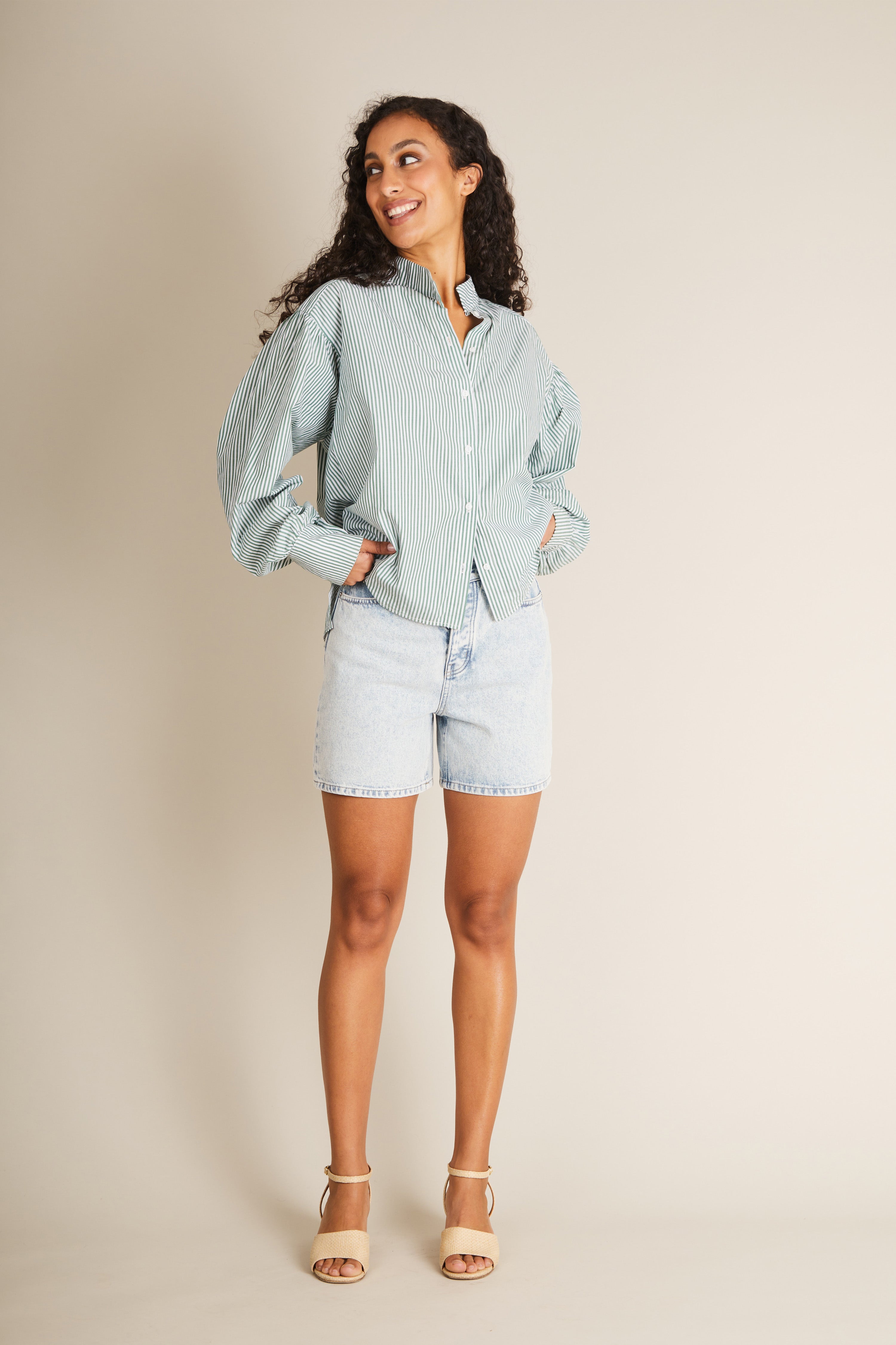 Short en jean bleached