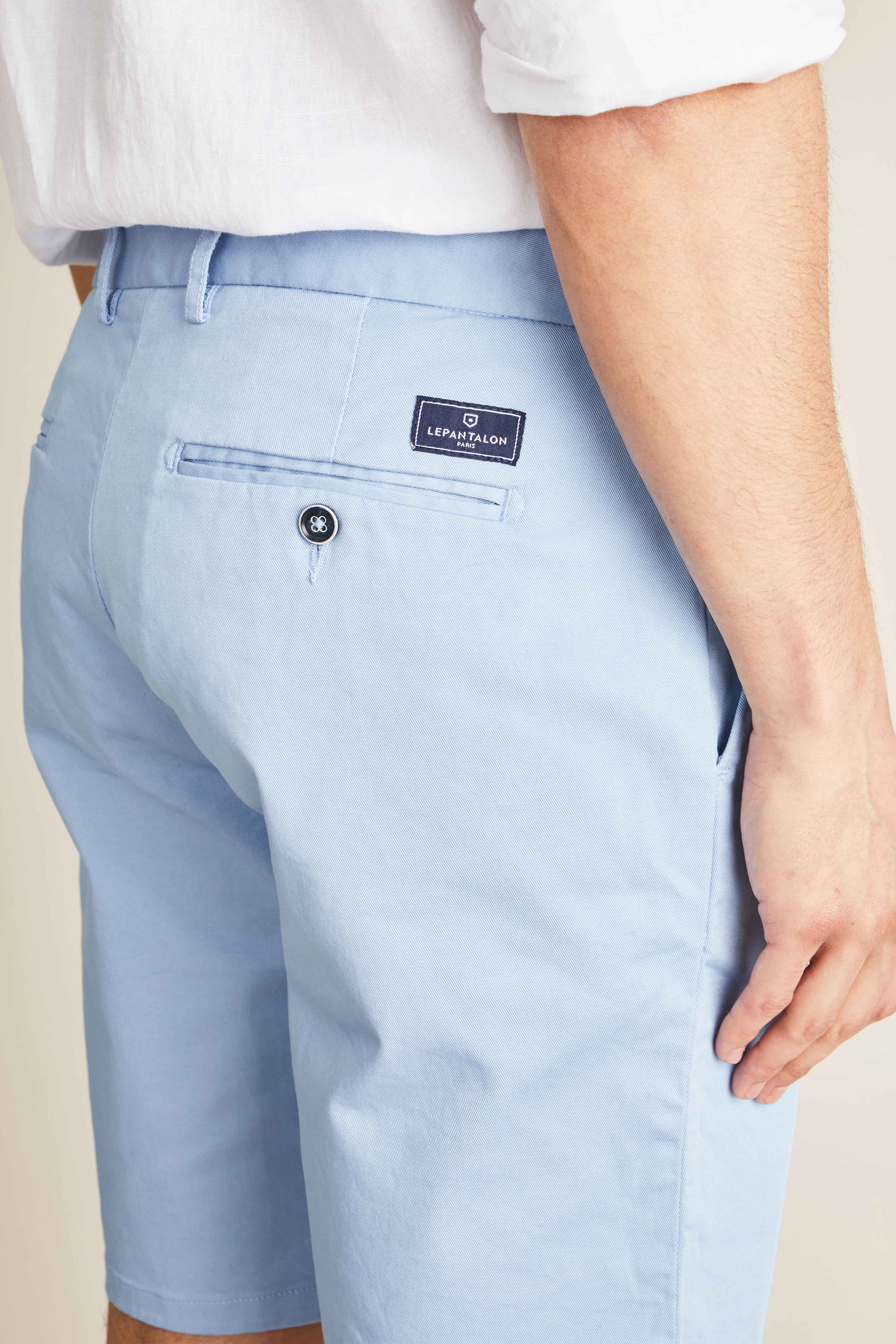 Pastel blue bermuda shorts