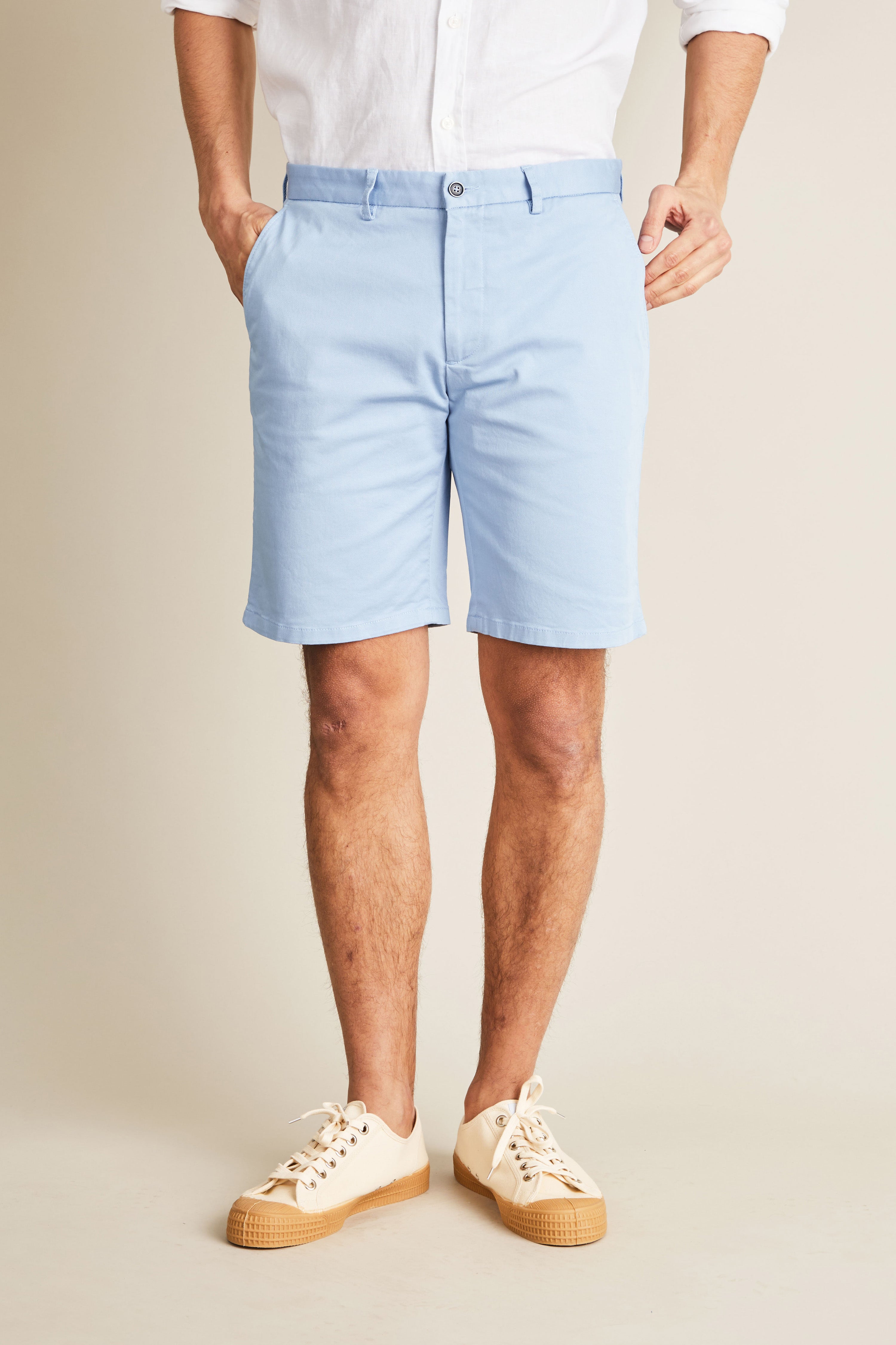 Pastel blue bermuda shorts