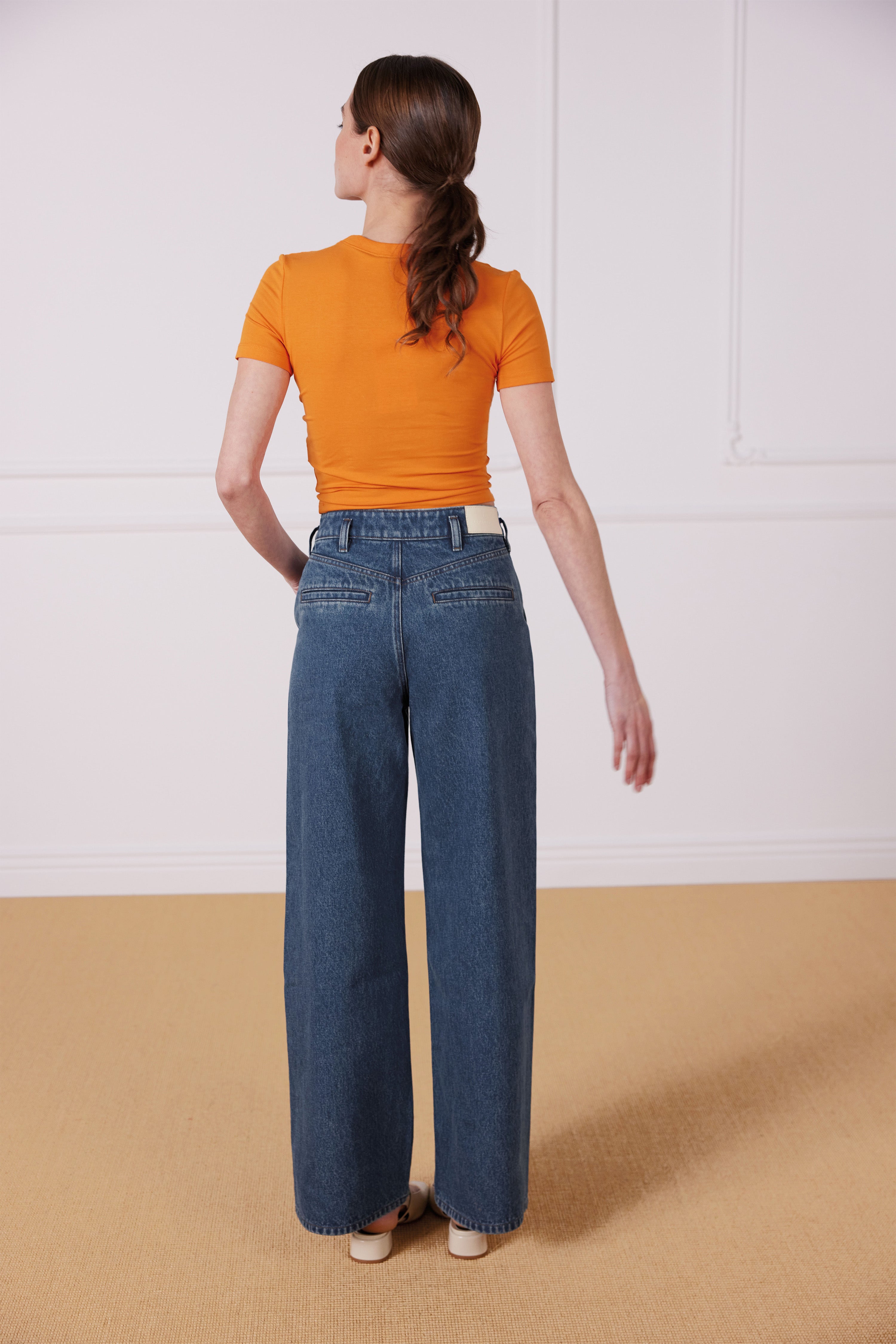 Jean large middle blue