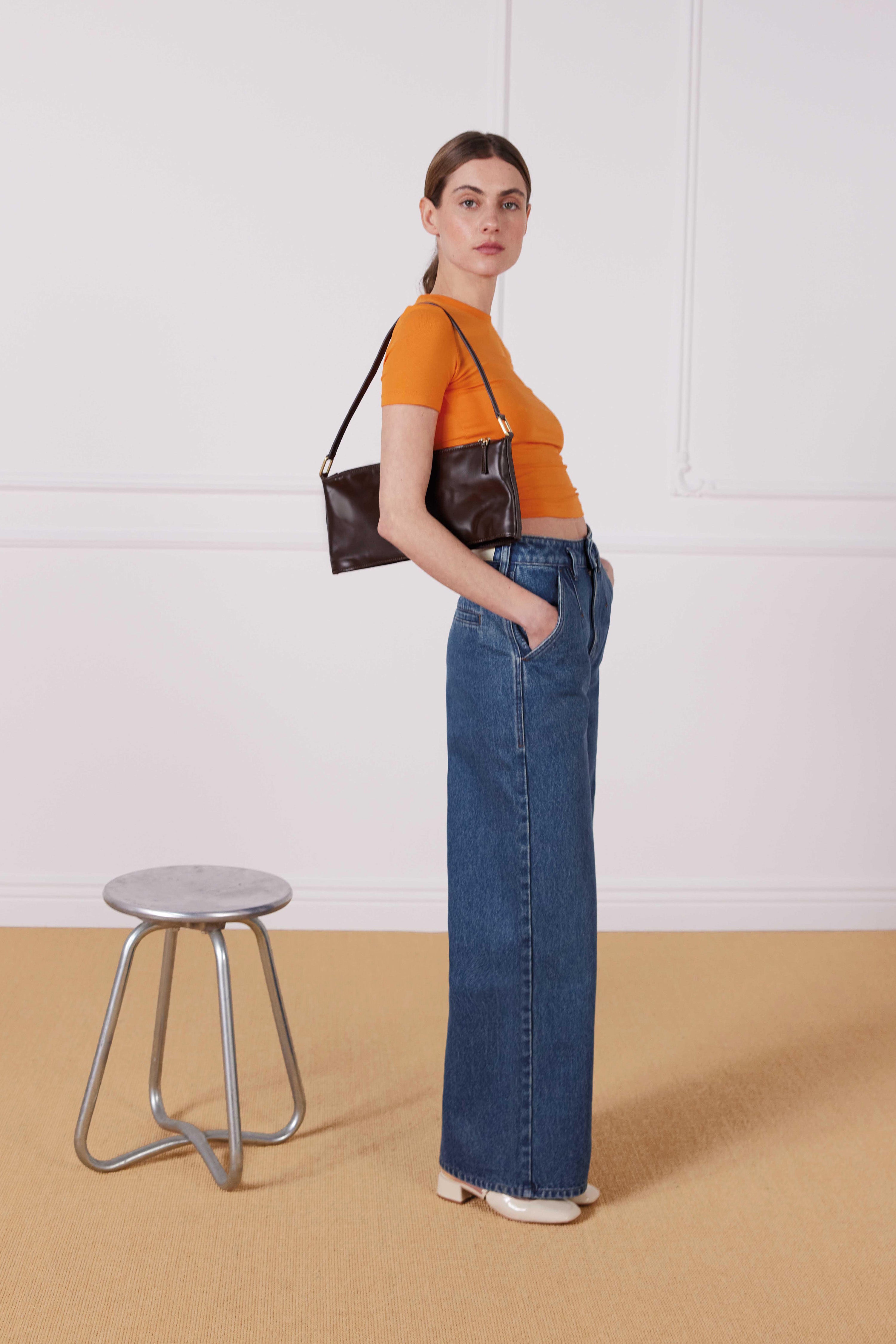 Jean large middle blue