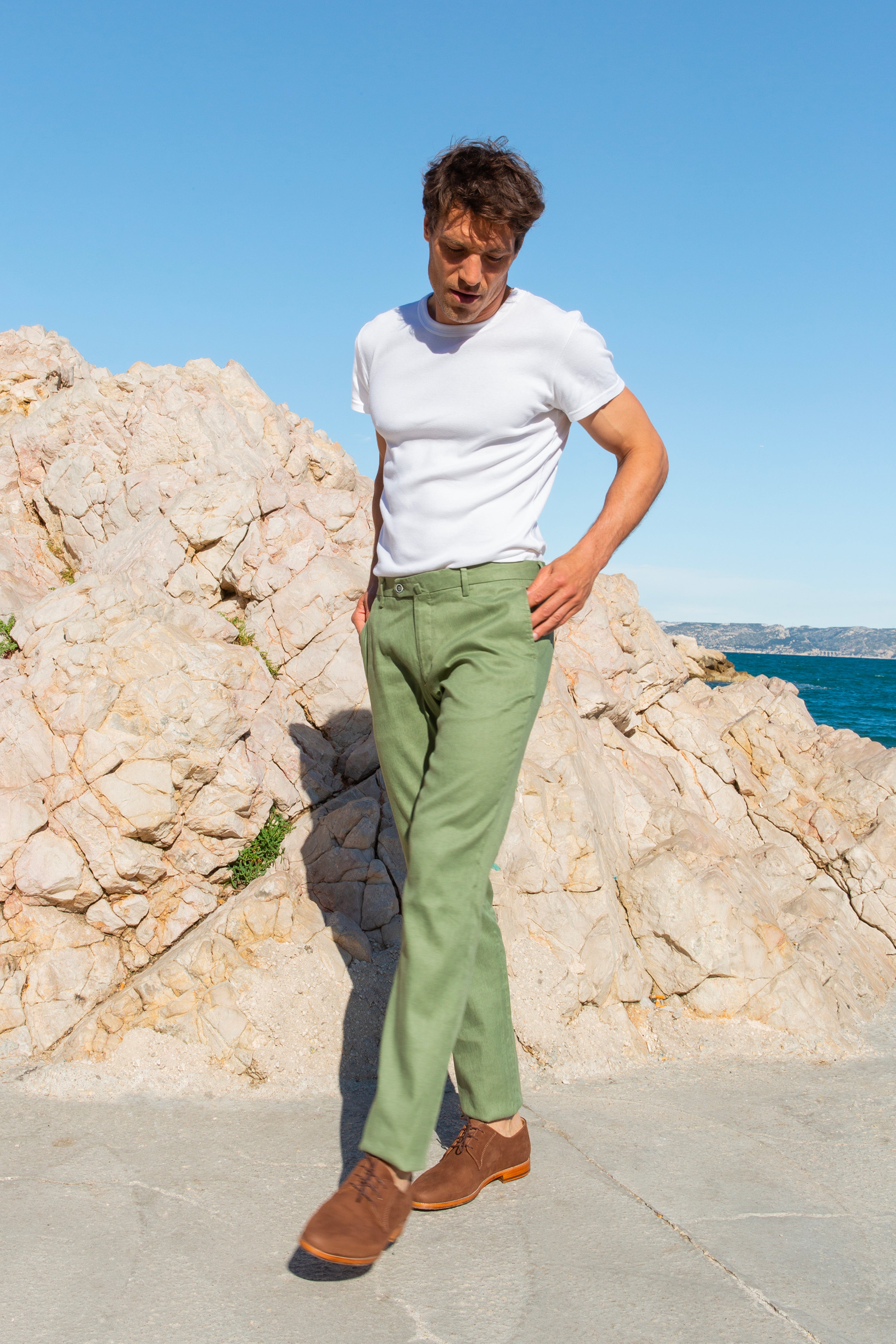 Chino Coton/Lin Kaki