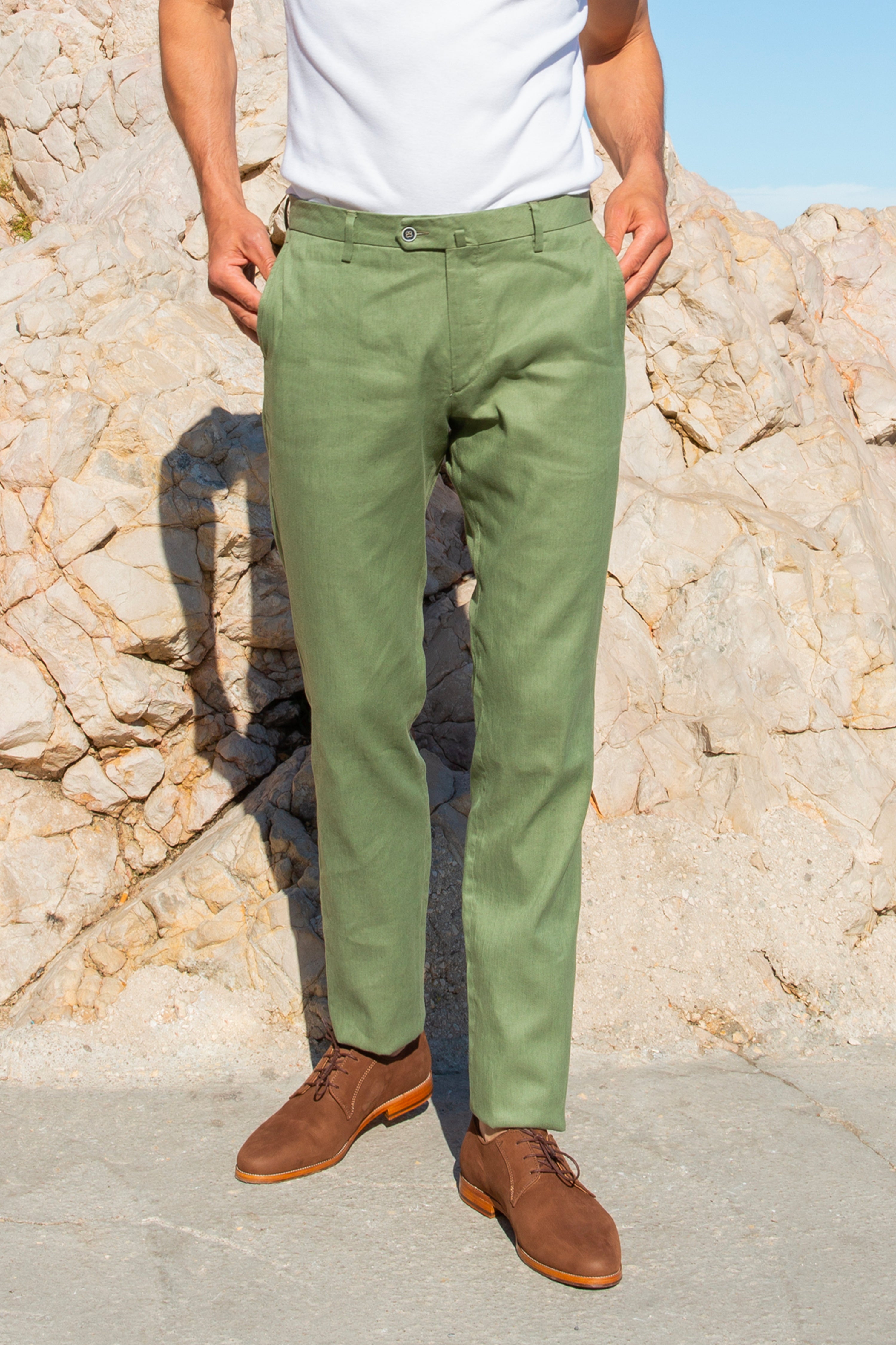 Chino Coton/Lin Kaki