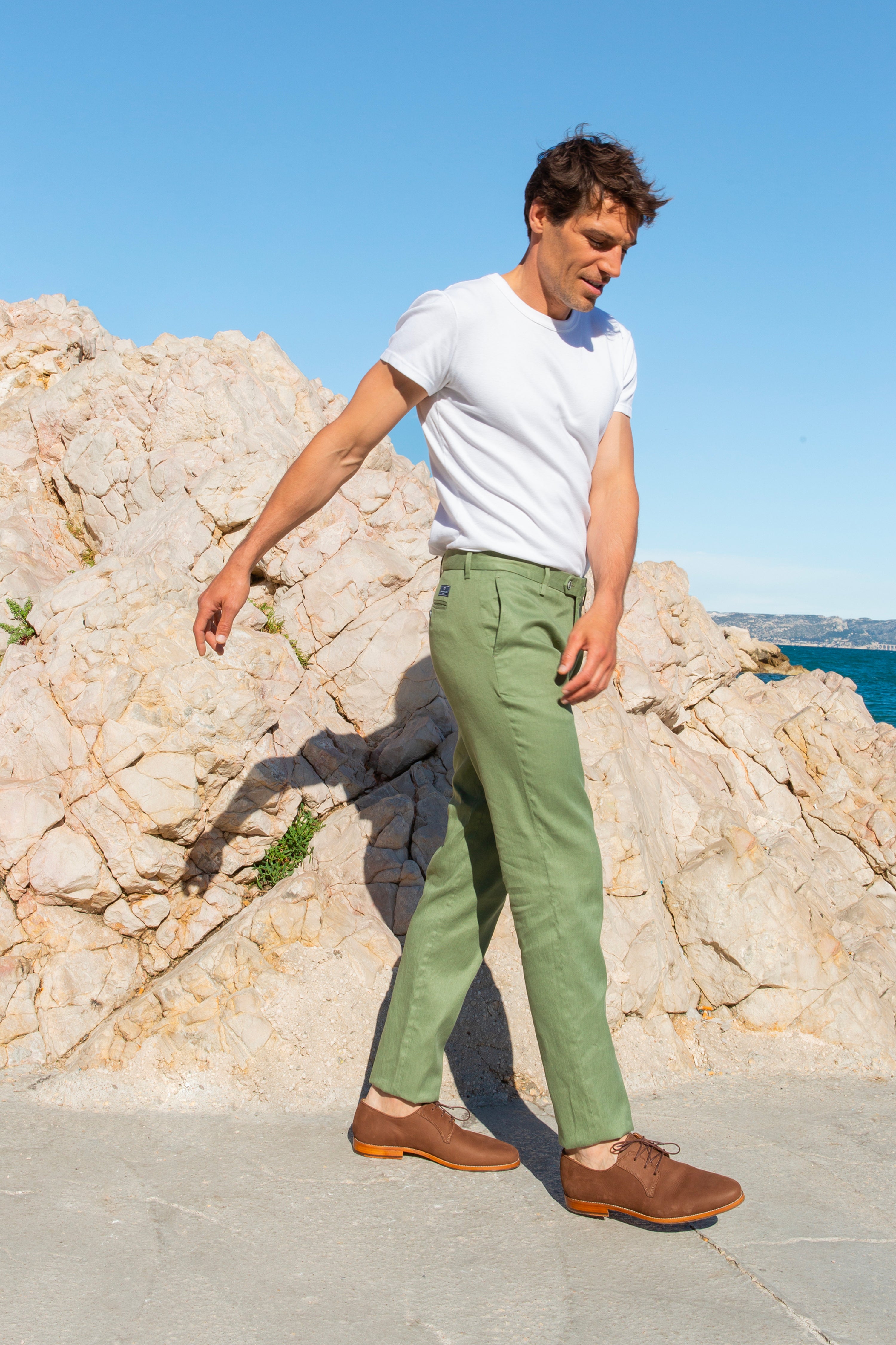 Chino Coton/Lin Kaki