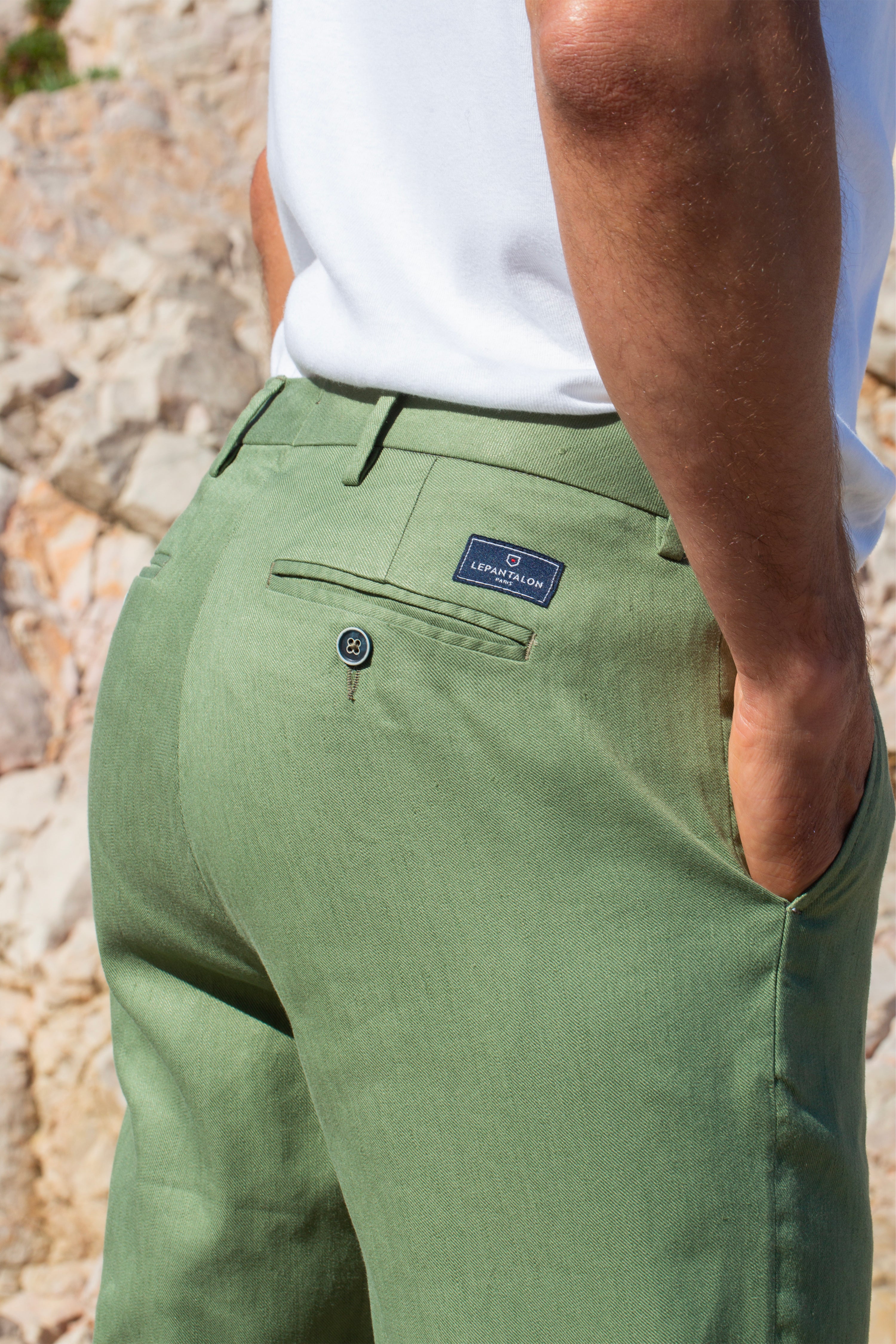 Chino Coton/Lin Kaki