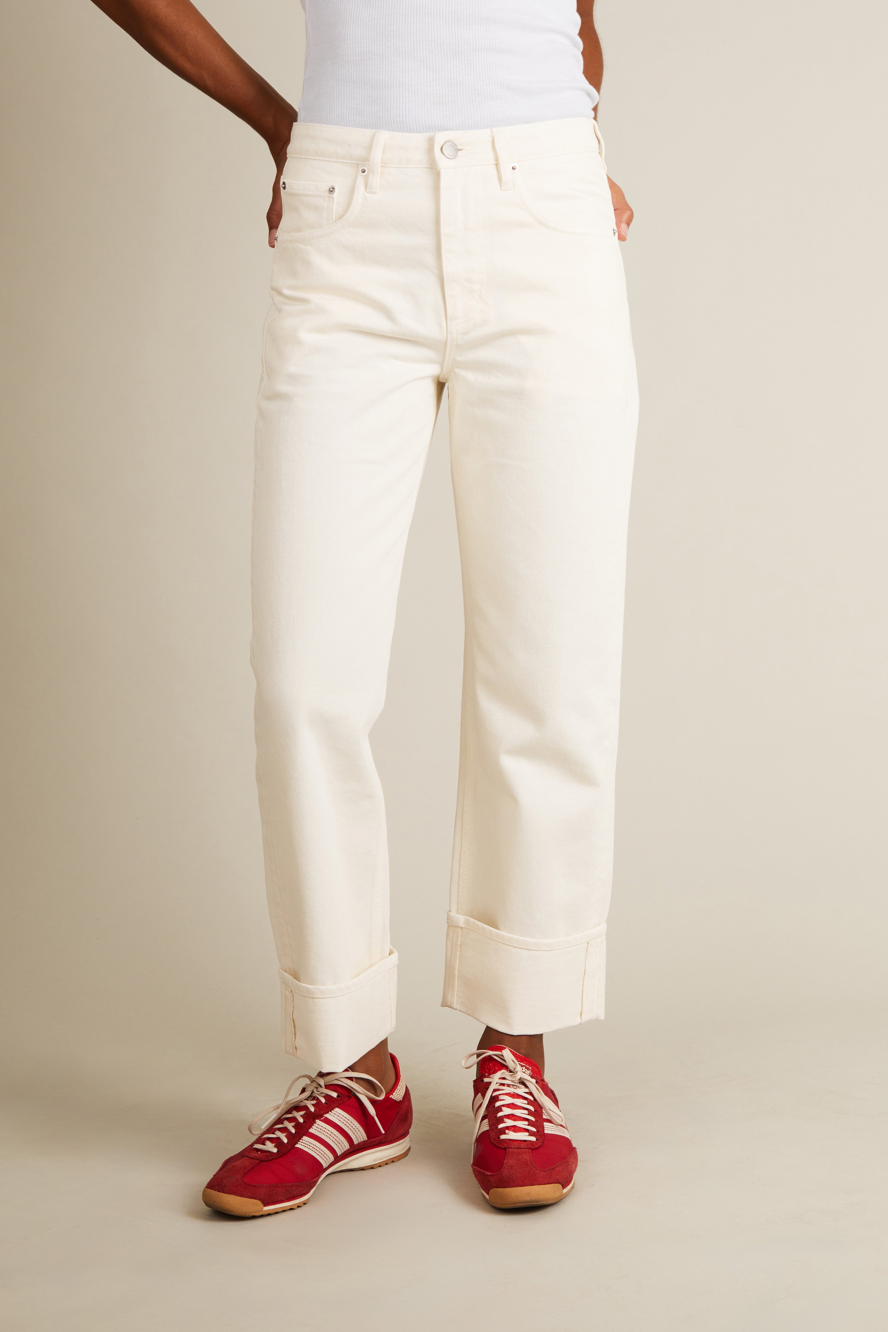 Jean Boyfriend Ecru Femme | LePantalon