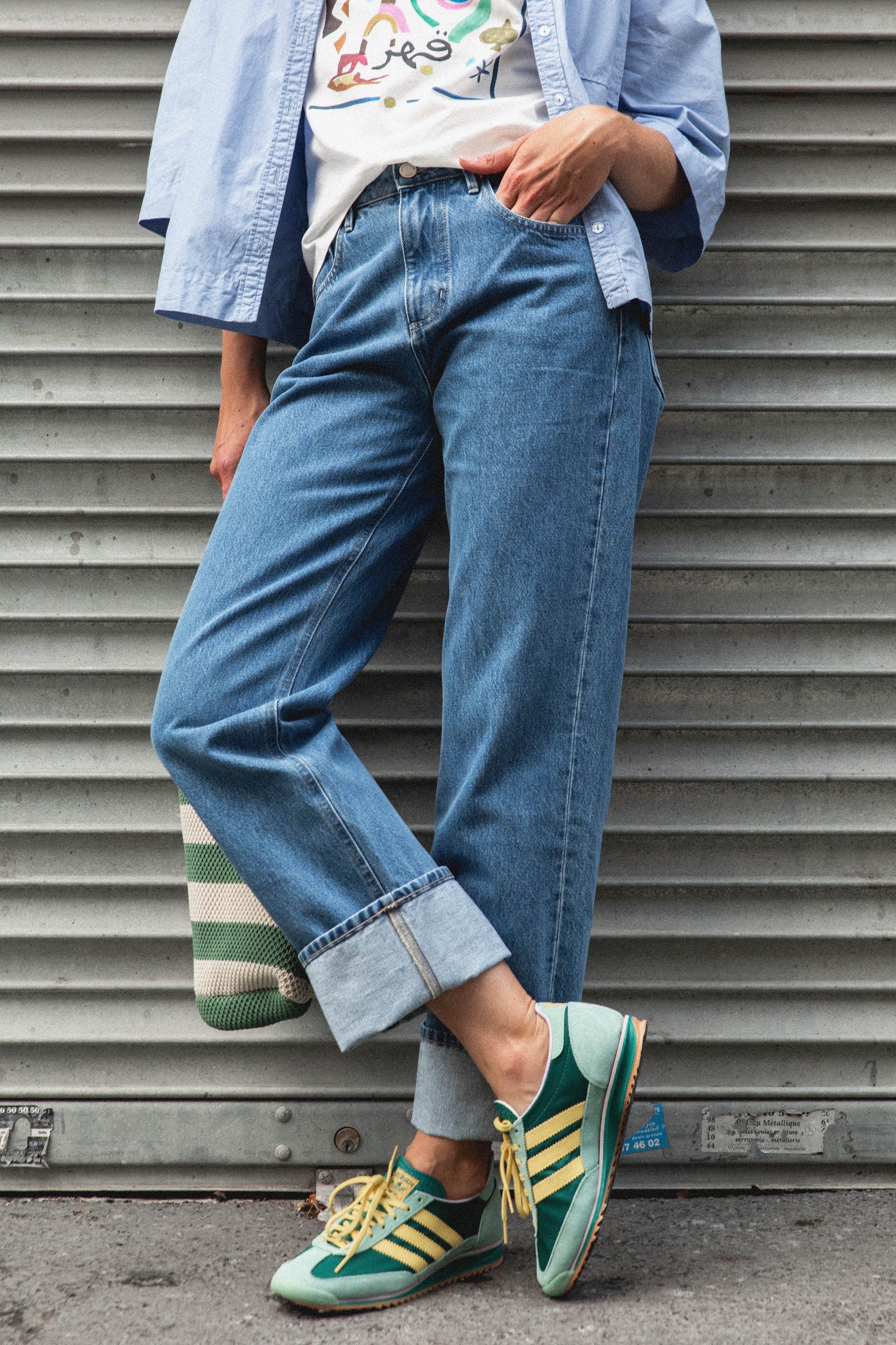 Jean boyfriend middle blue