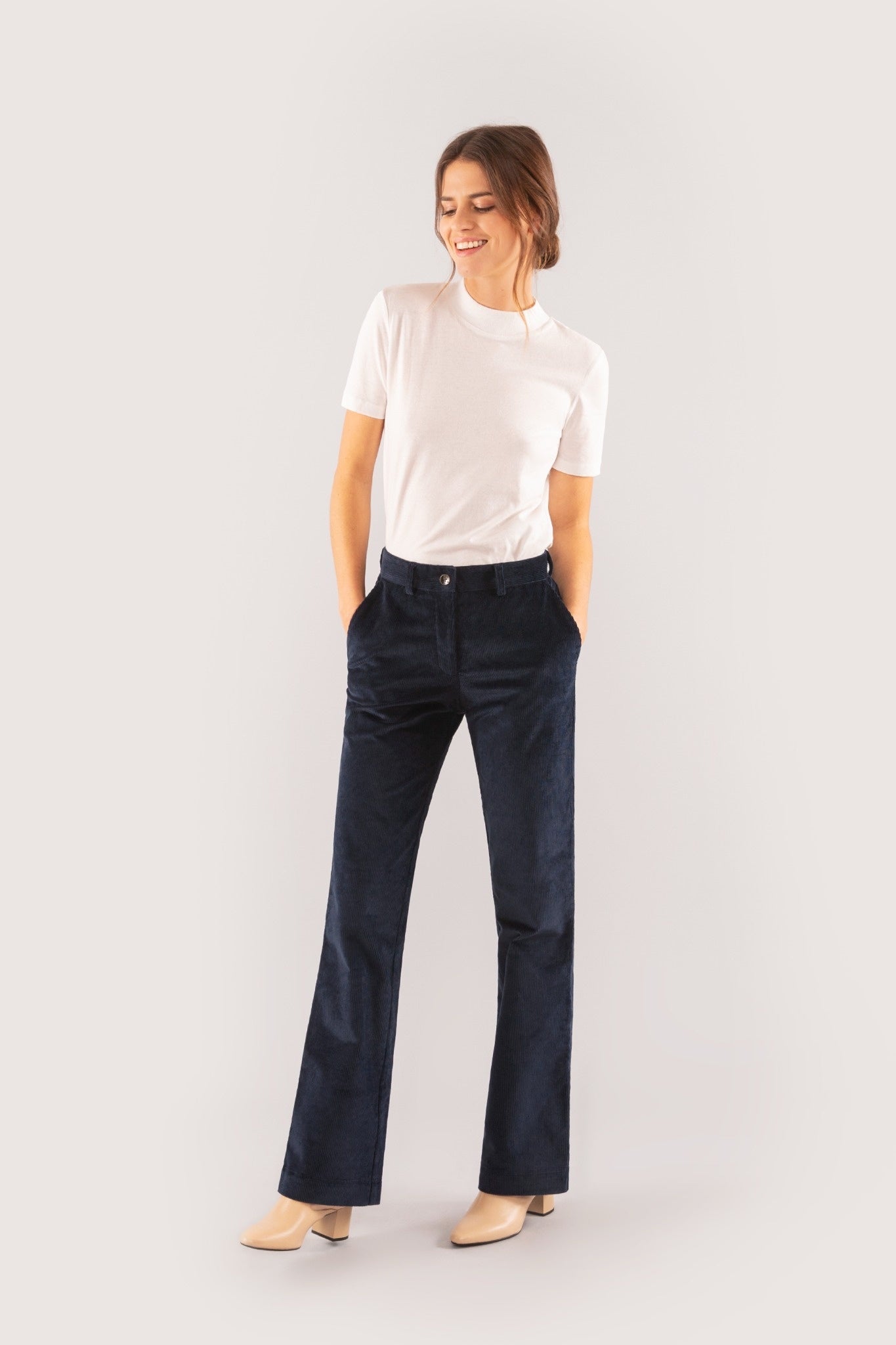 Pantalon Flare Velours