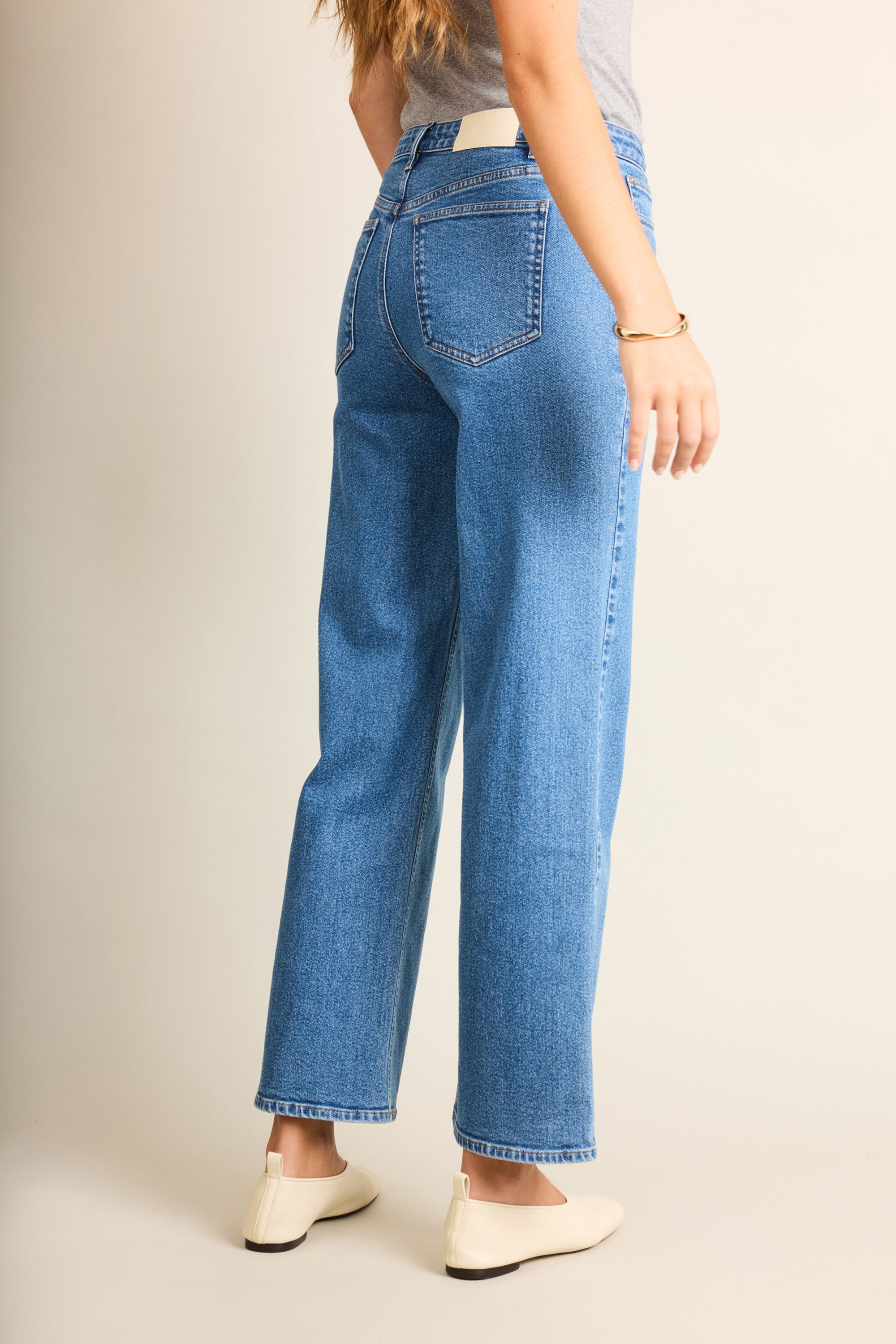 Jean flare bleu stone
