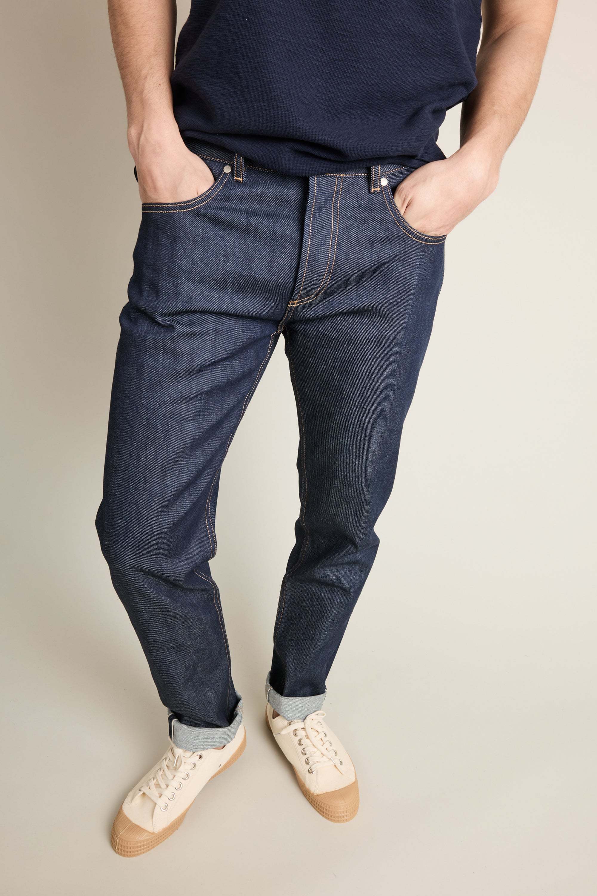 Jean selvedge bleu