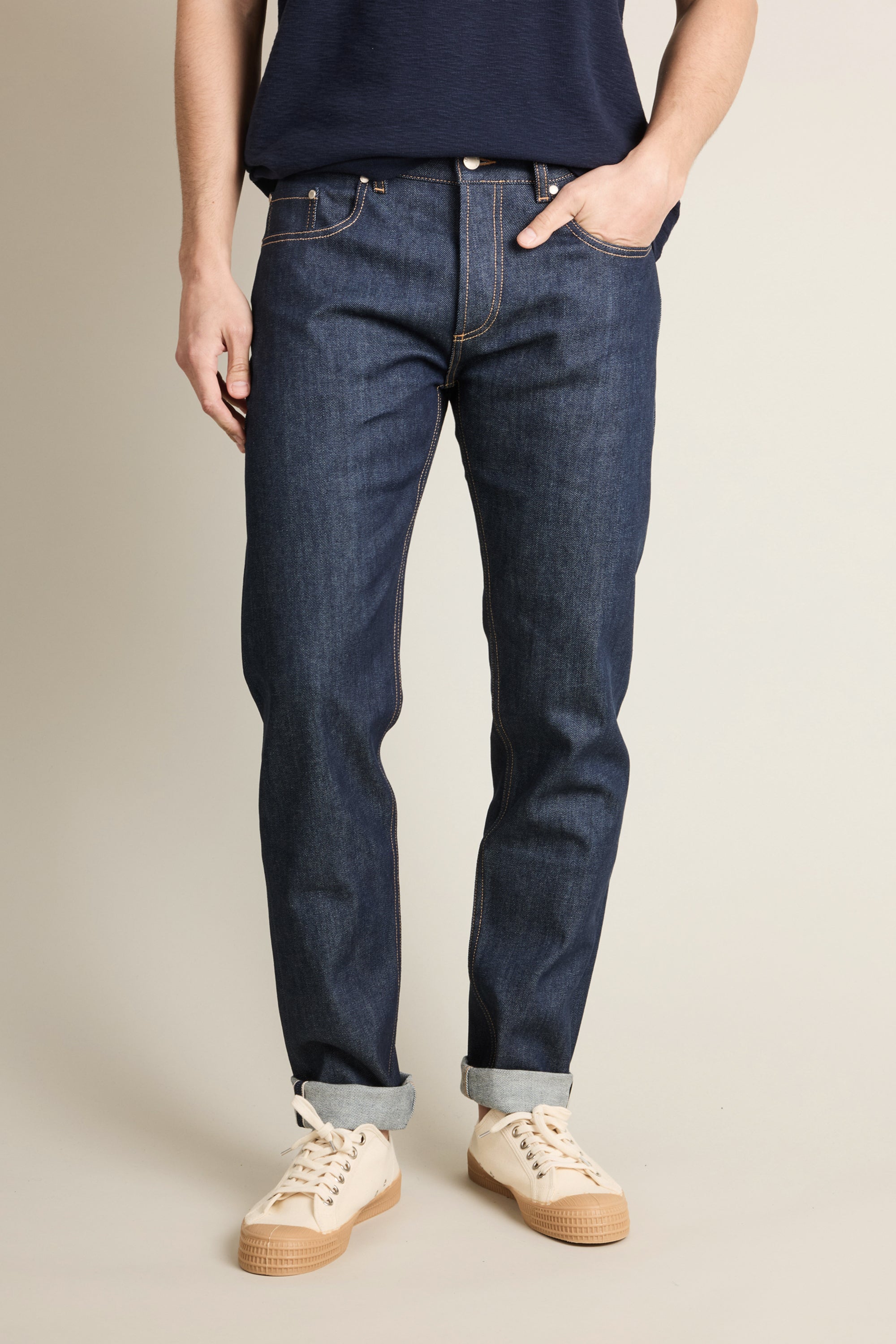 Jean selvedge bleu