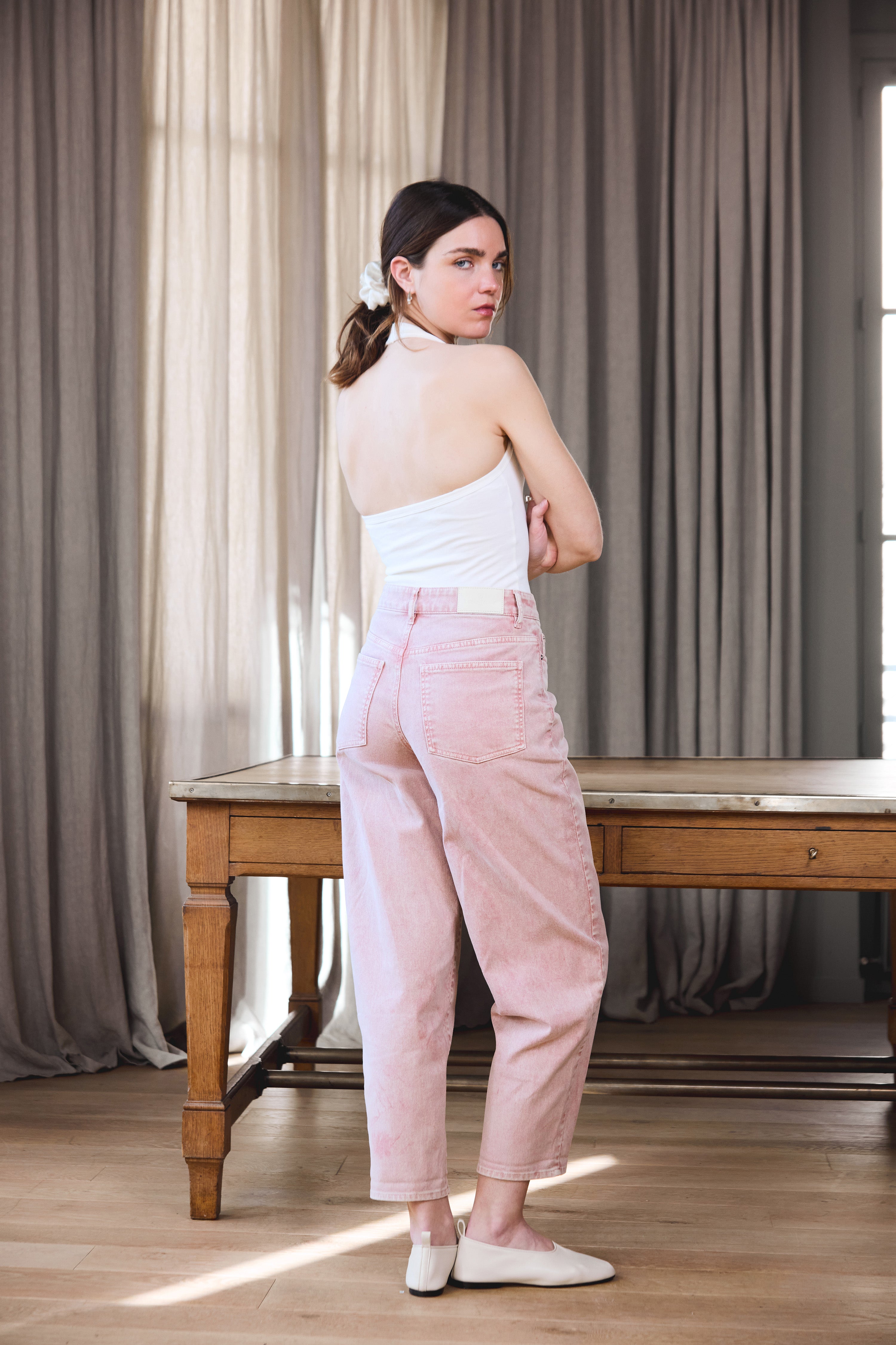 Jean balloon ice pink