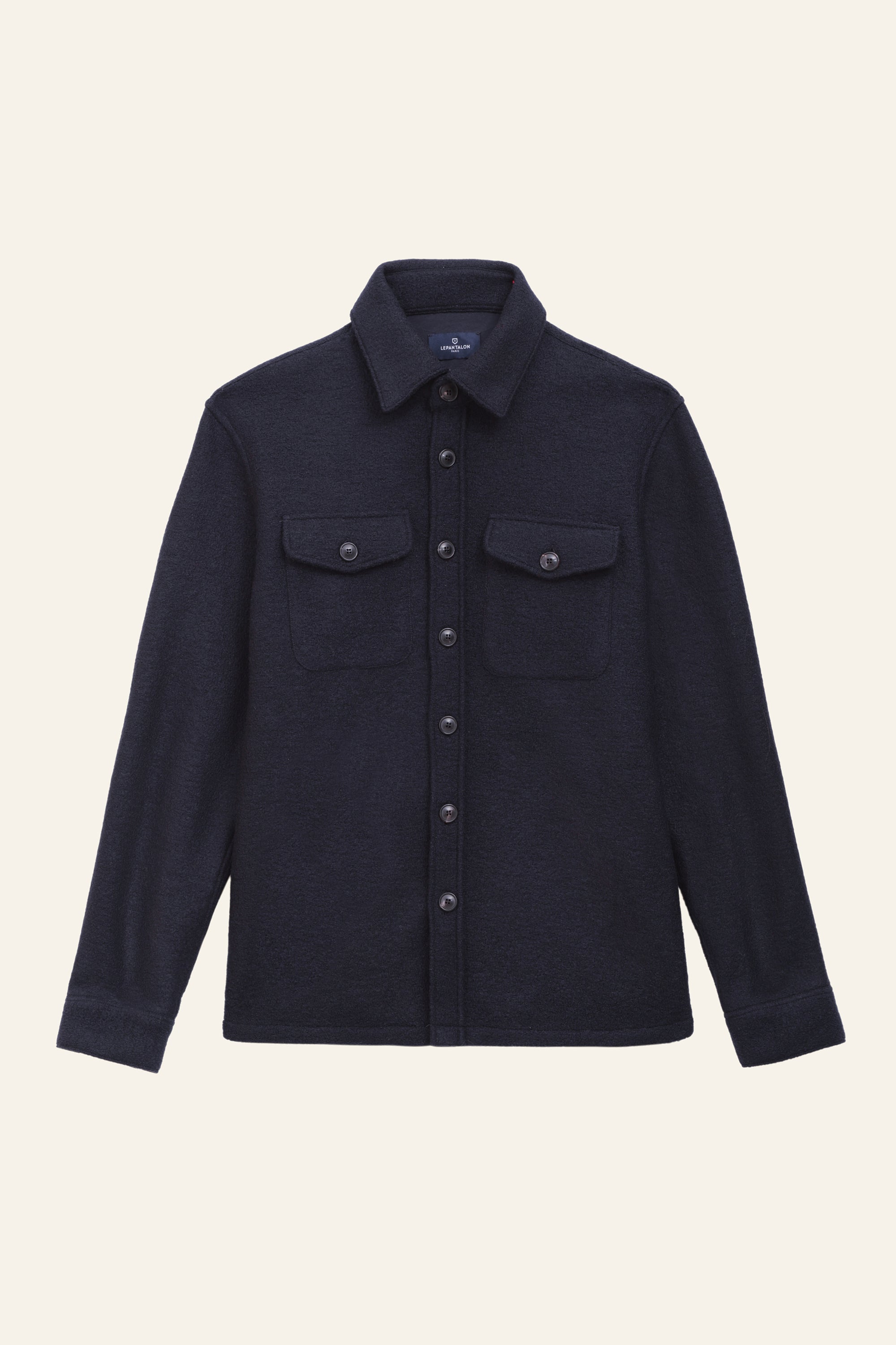 Surchemise Laine bleu marine