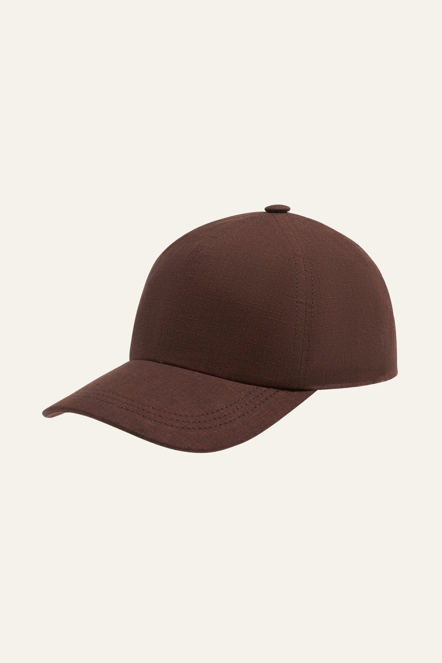 Casquette coton-lin ébène