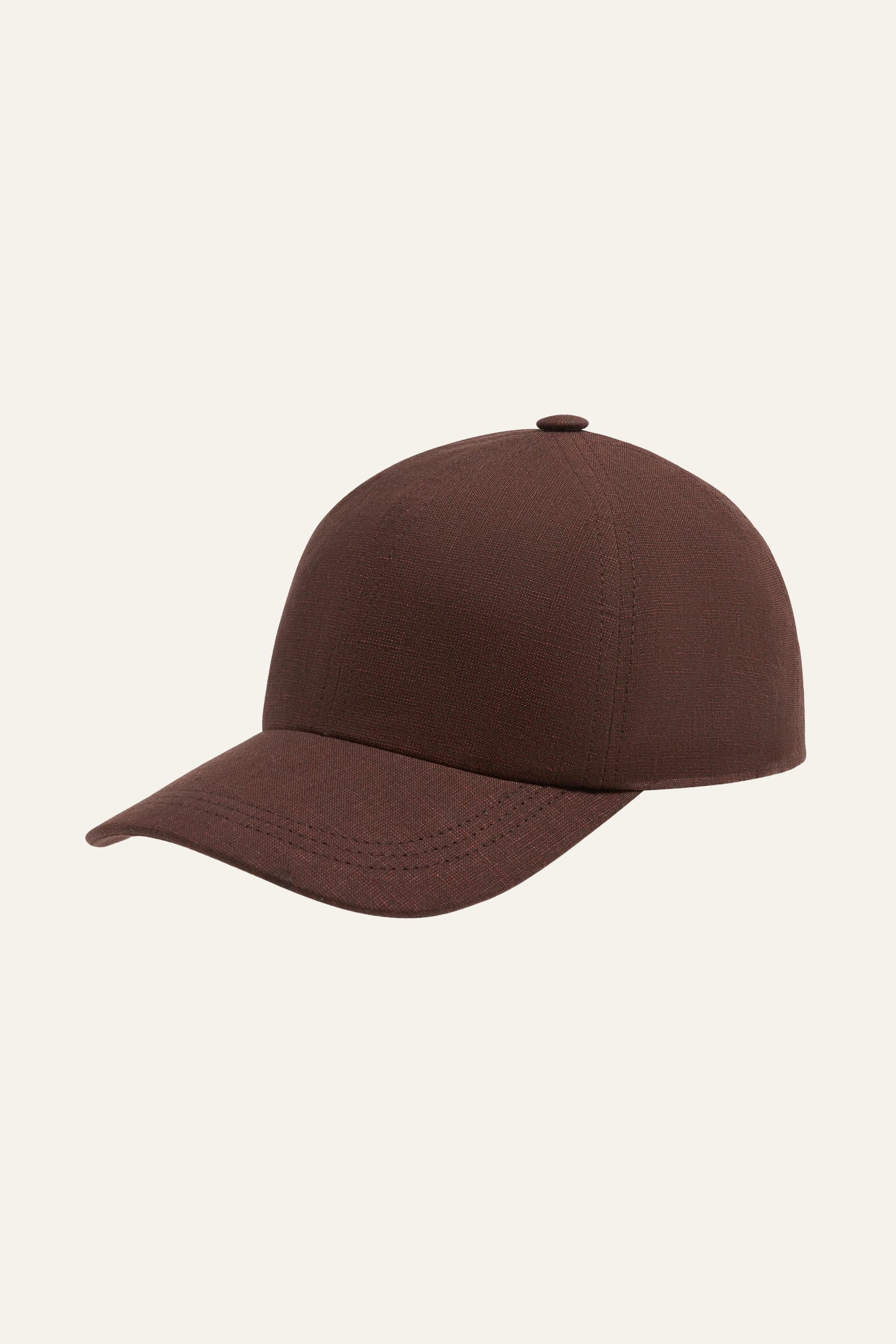 Ebony cotton-linen cap
