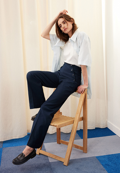 Pantalon à pont