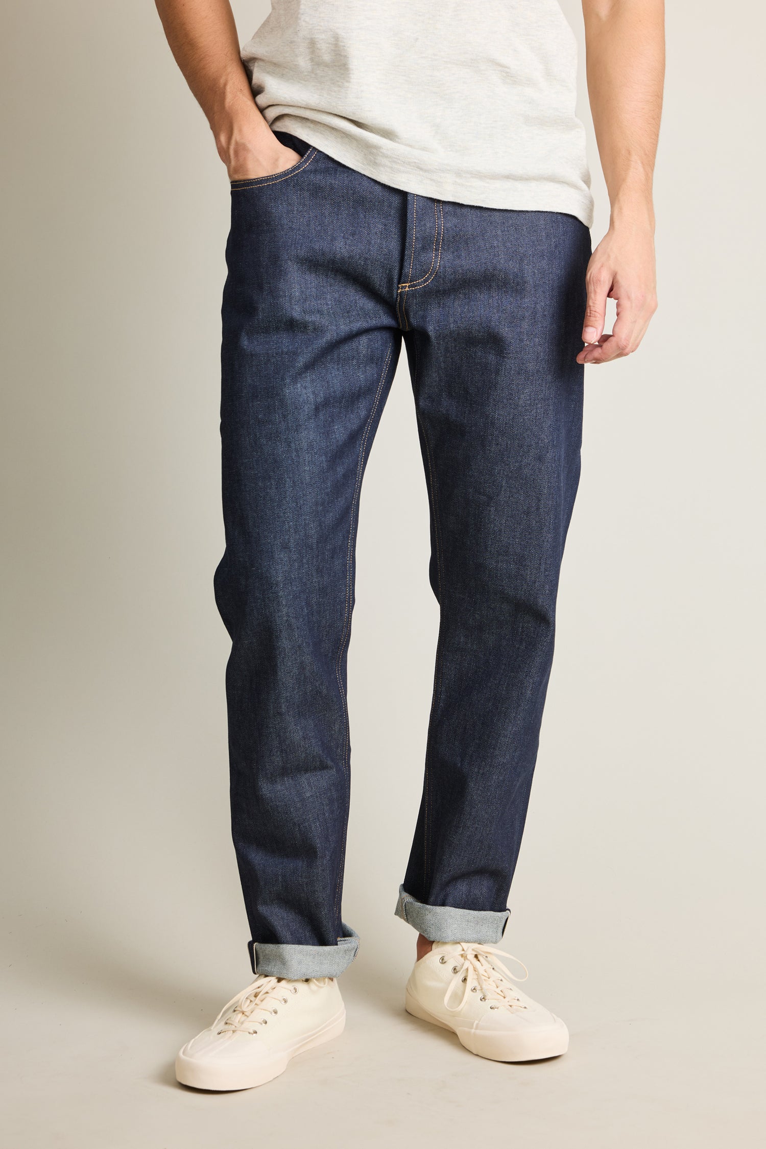 Jean selvedge bleu