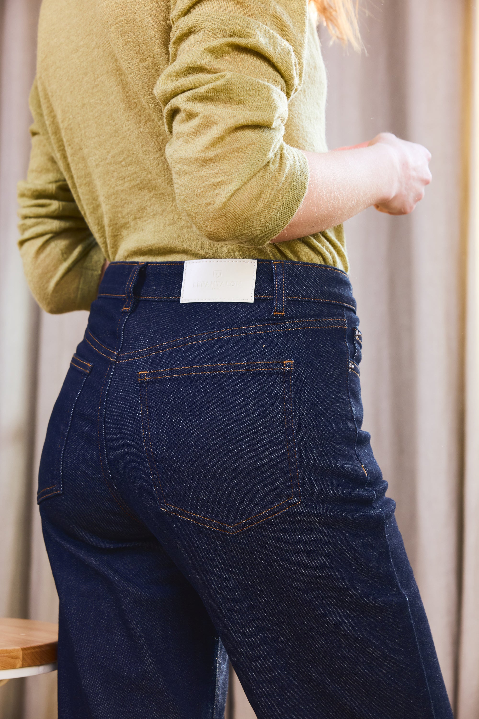 Jean flare bleu