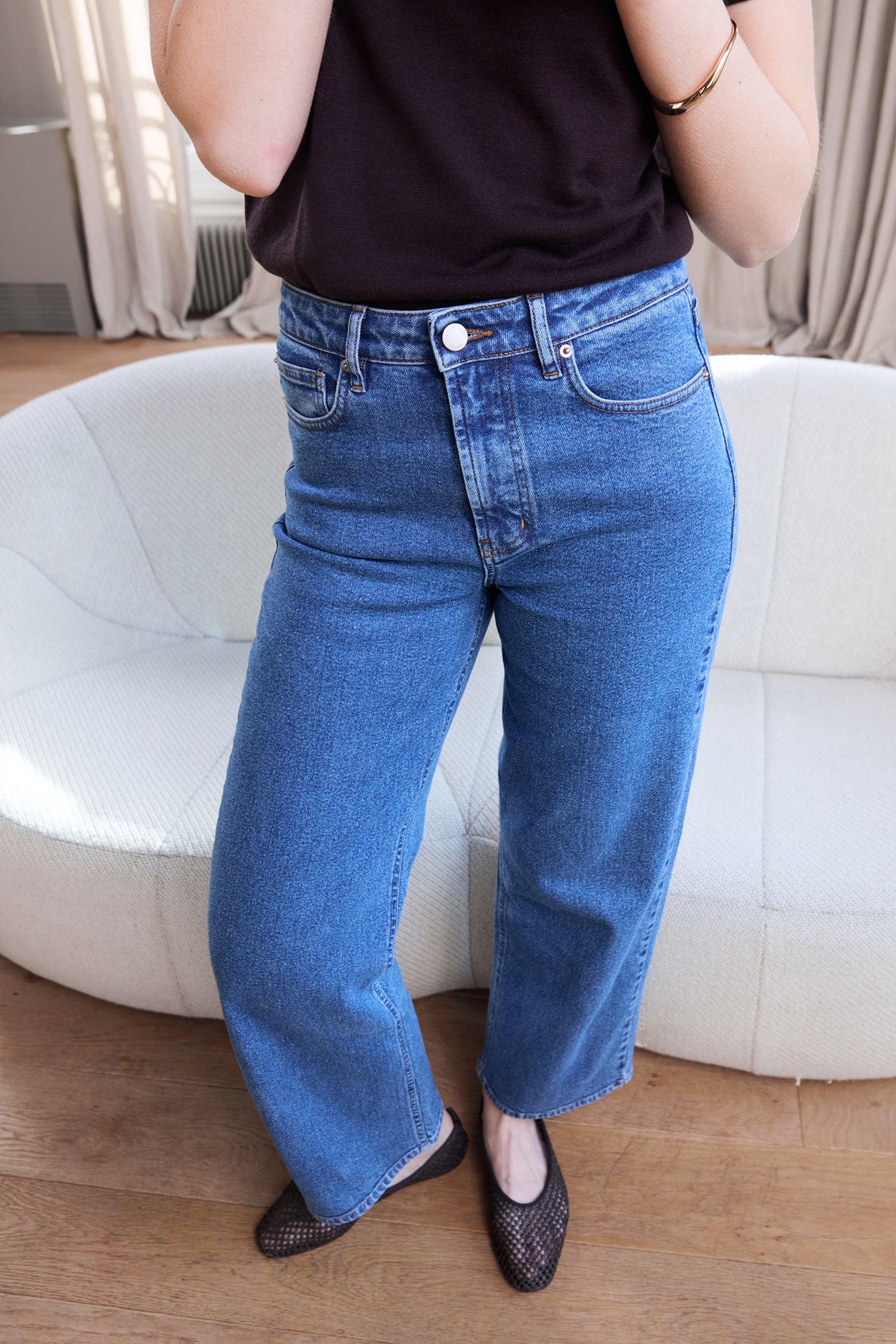 Jean flare bleu stone