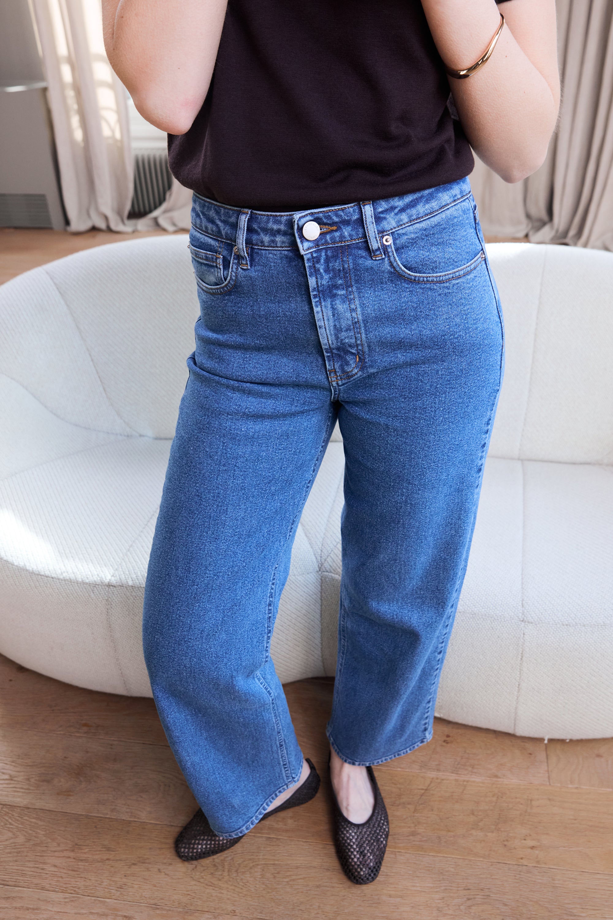 Jean flare bleu stone