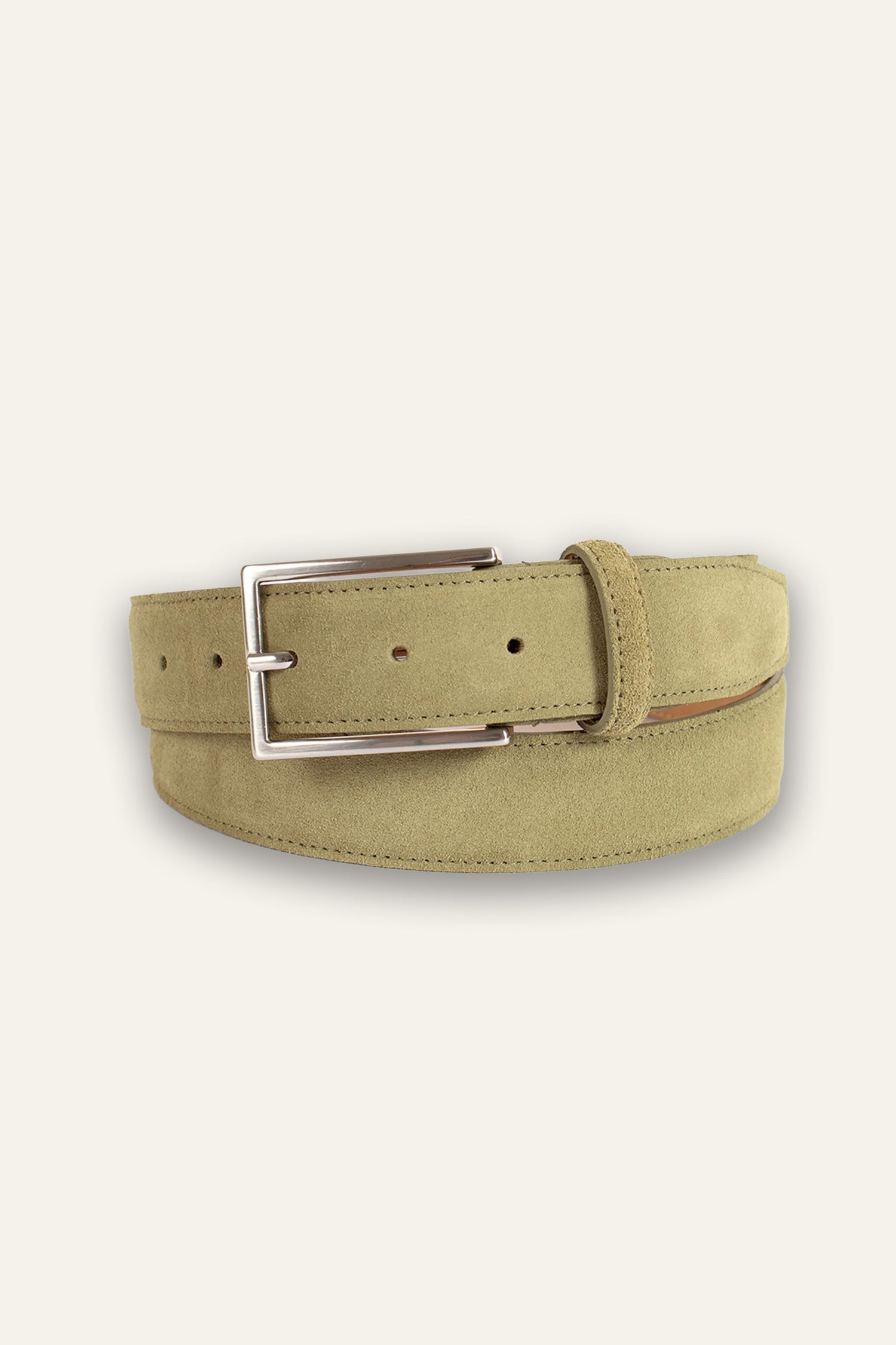 Ceinture en suède vert olive
