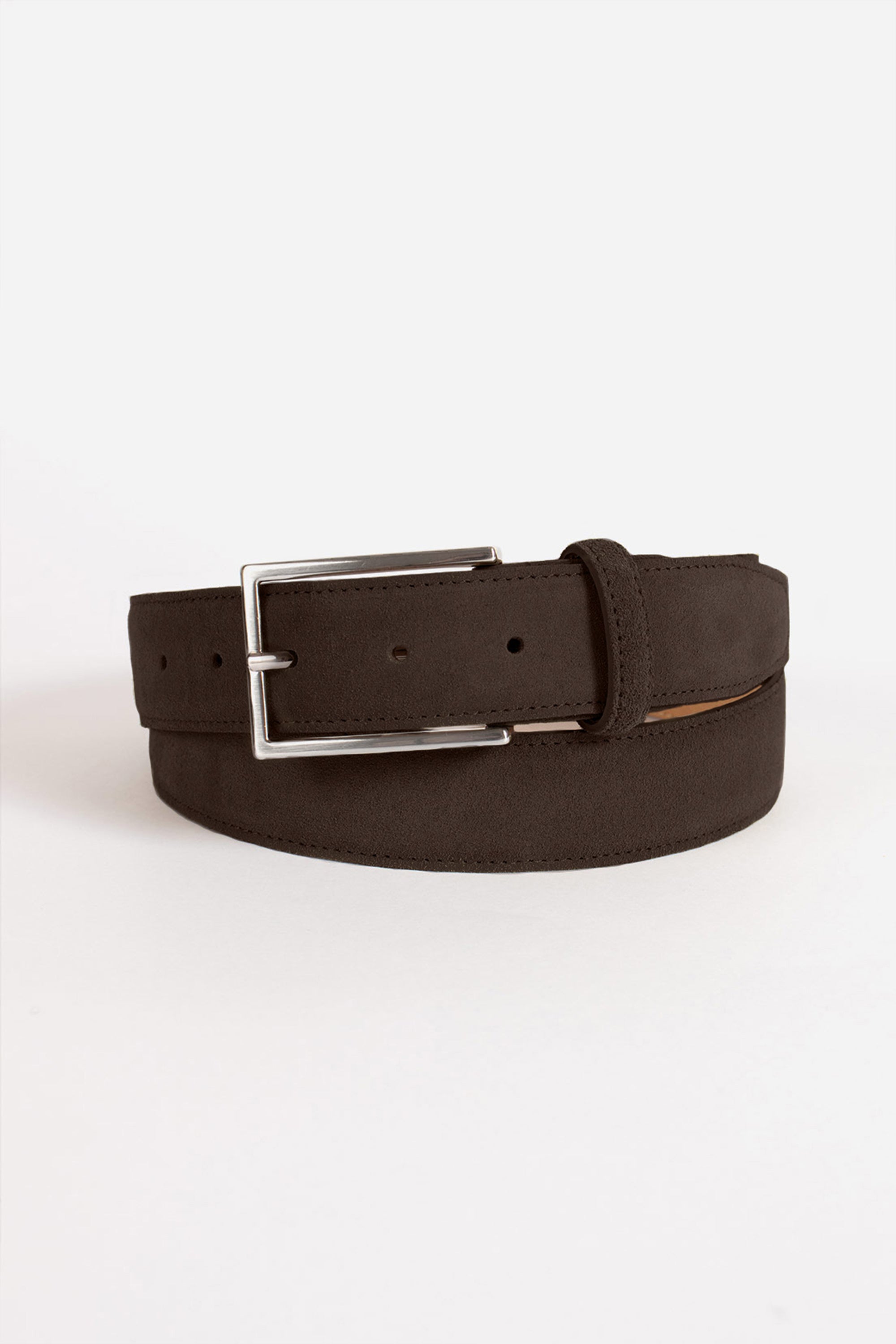 Brown suede belt
