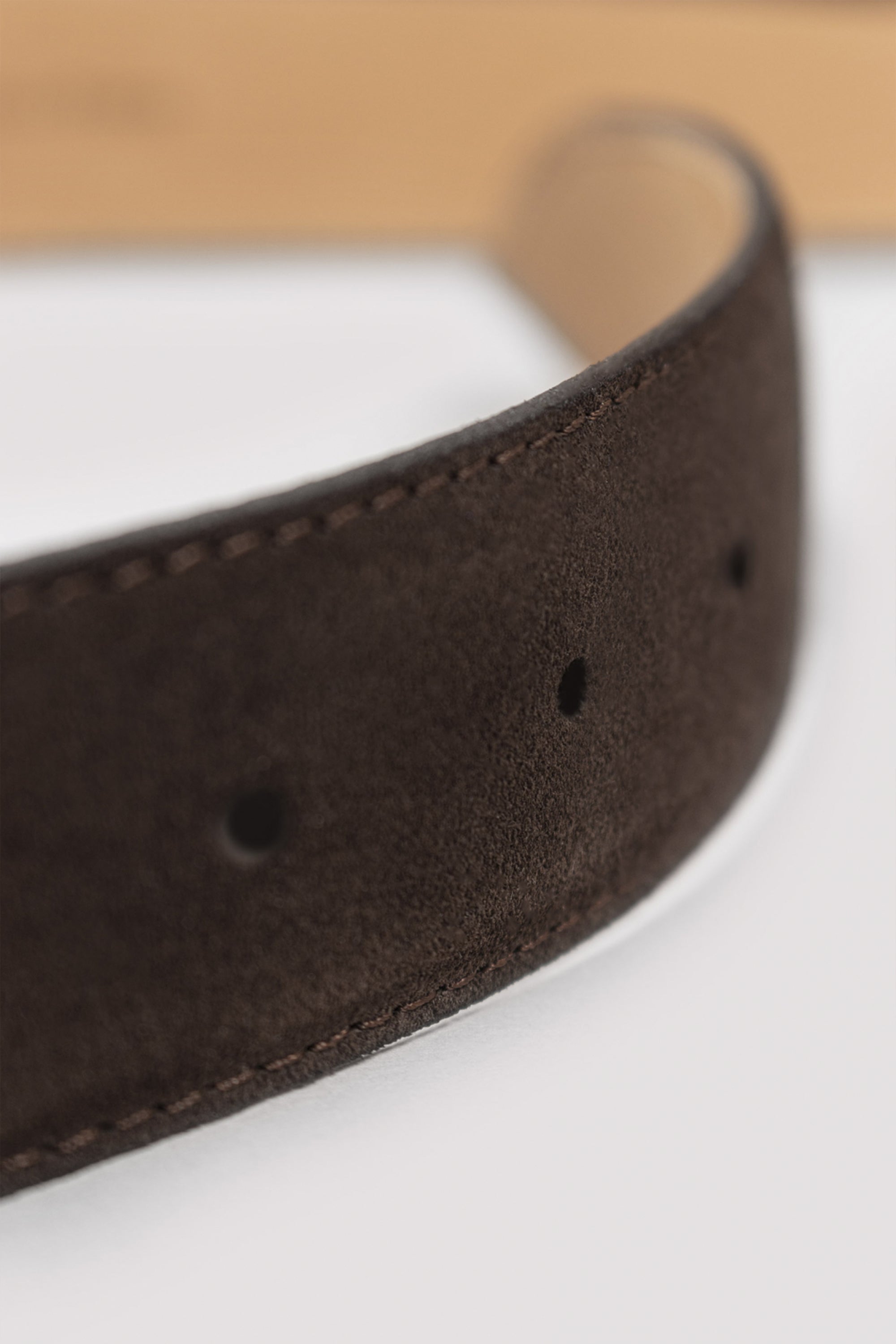 Brown suede belt