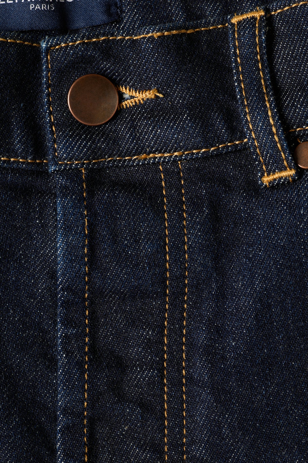 Raw straight jeans