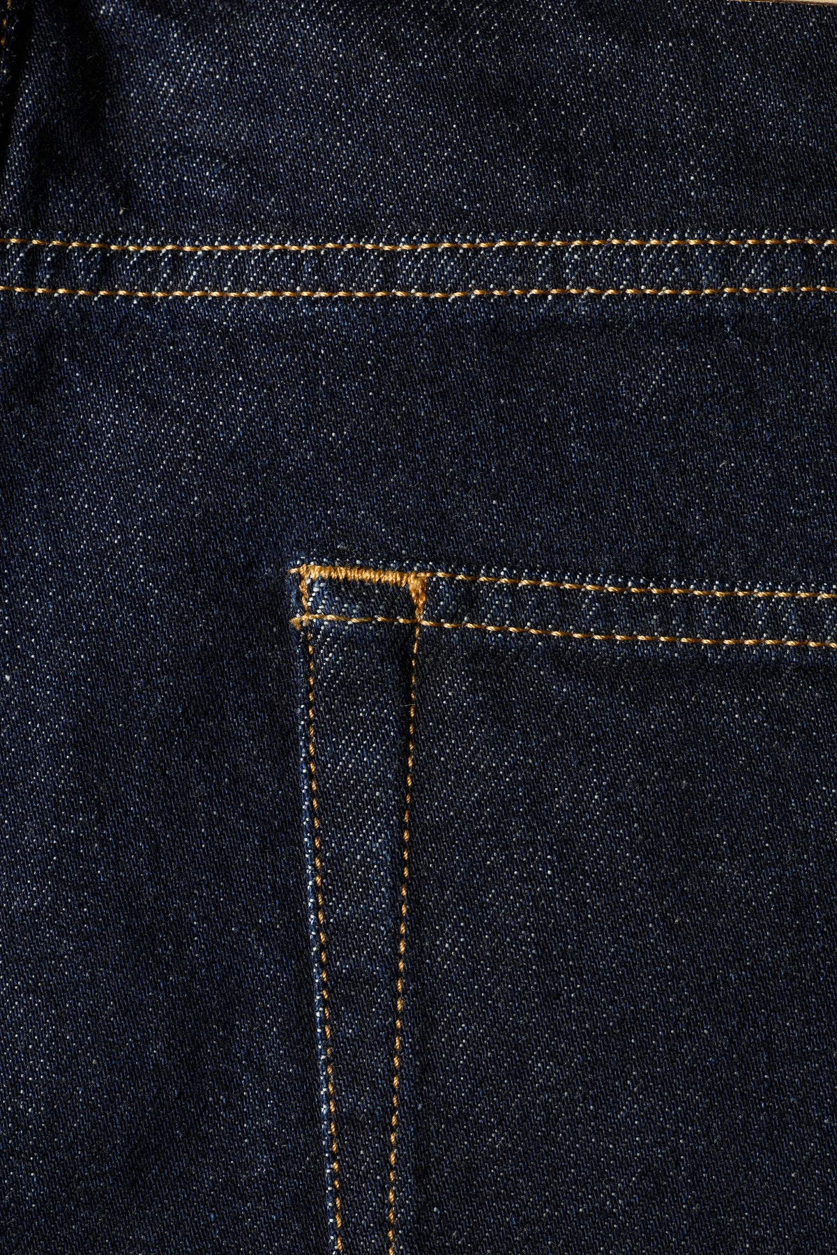 Raw straight jeans