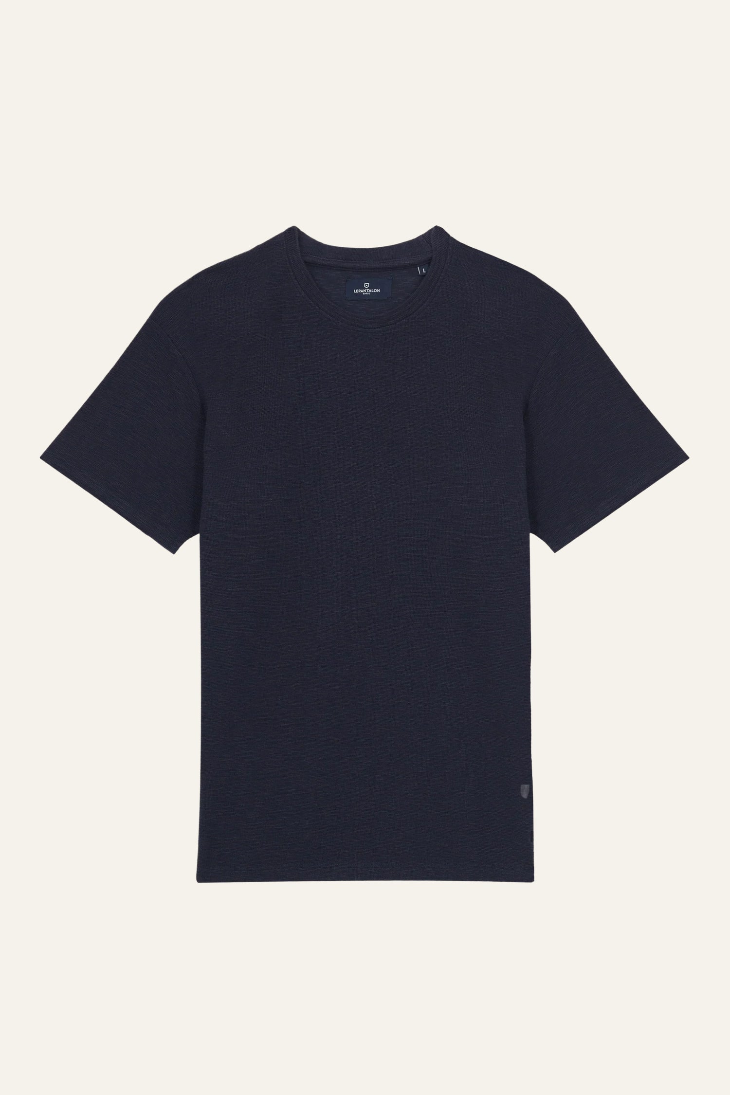 Tee-shirt texturé bleu marine