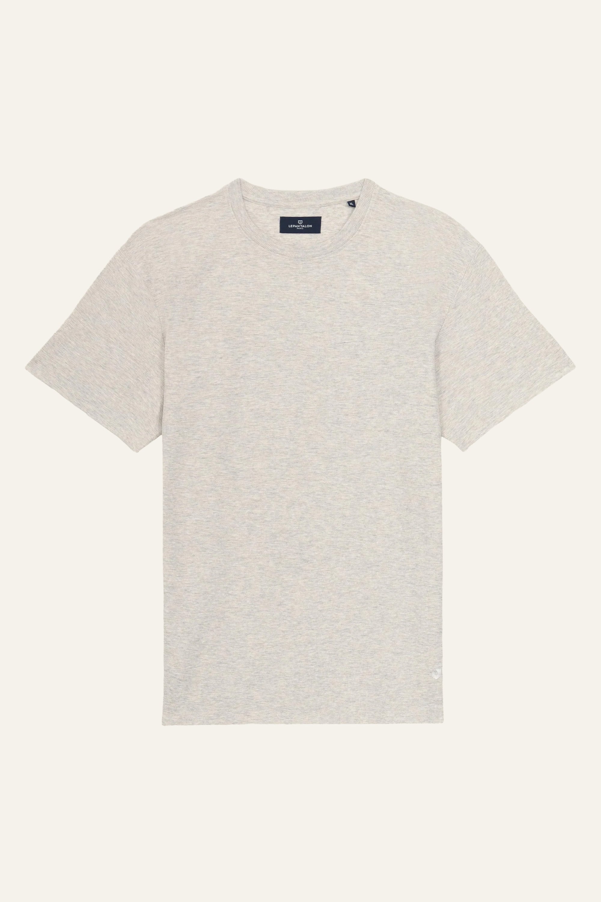Tee-shirt texturé gris clair