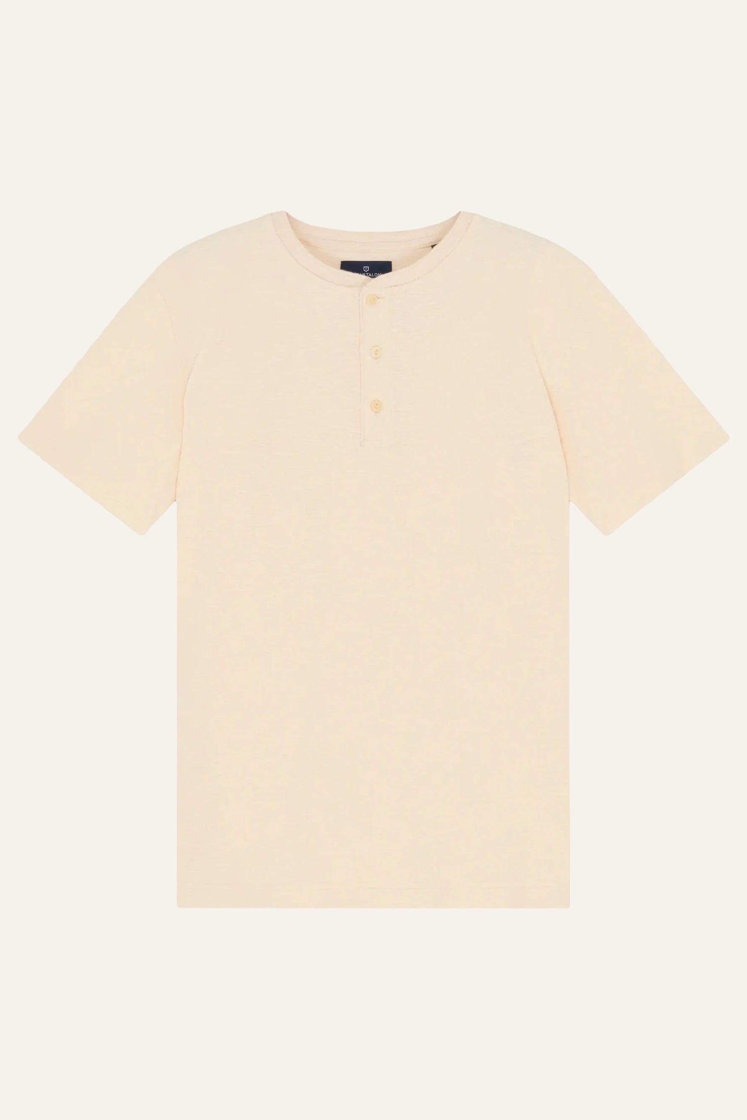 Tee-shirt henley écru