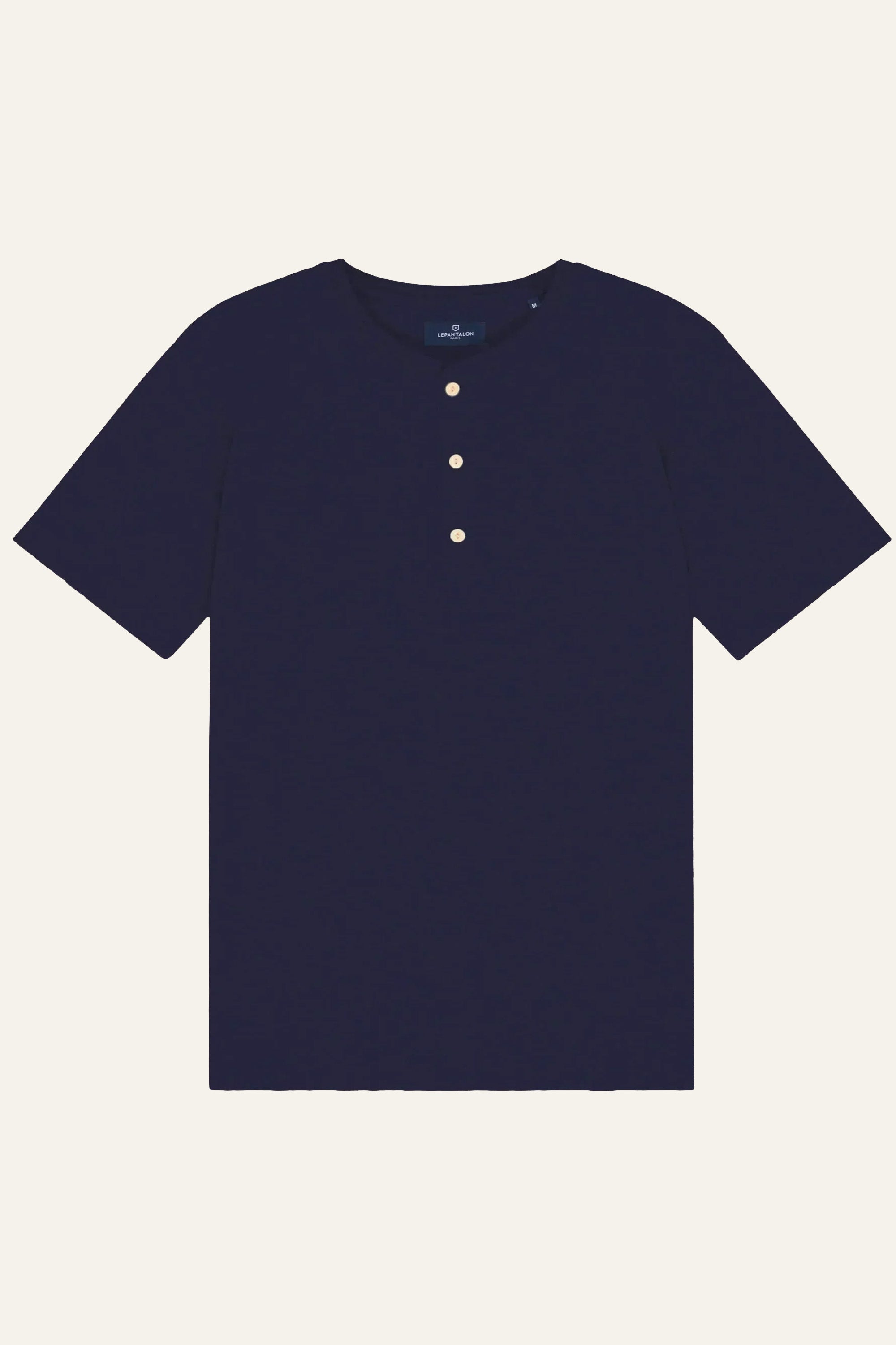 Navy blue henley t-shirt
