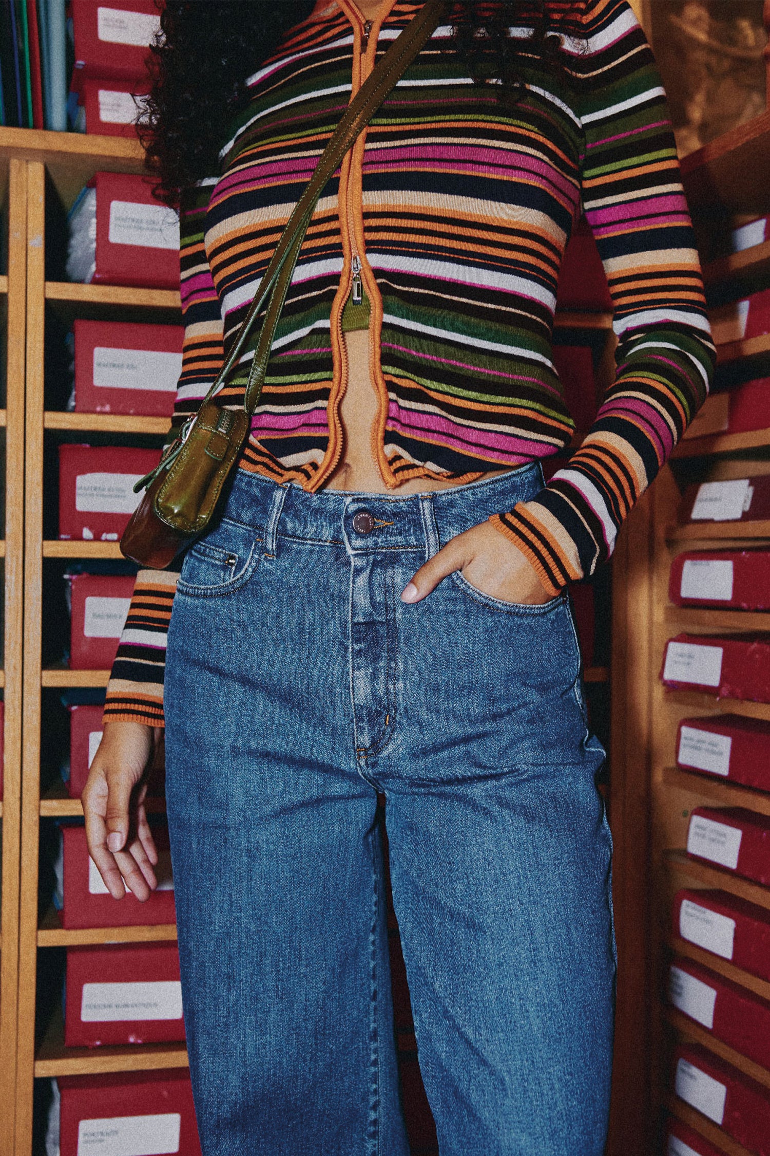 Jean balloon middle blue