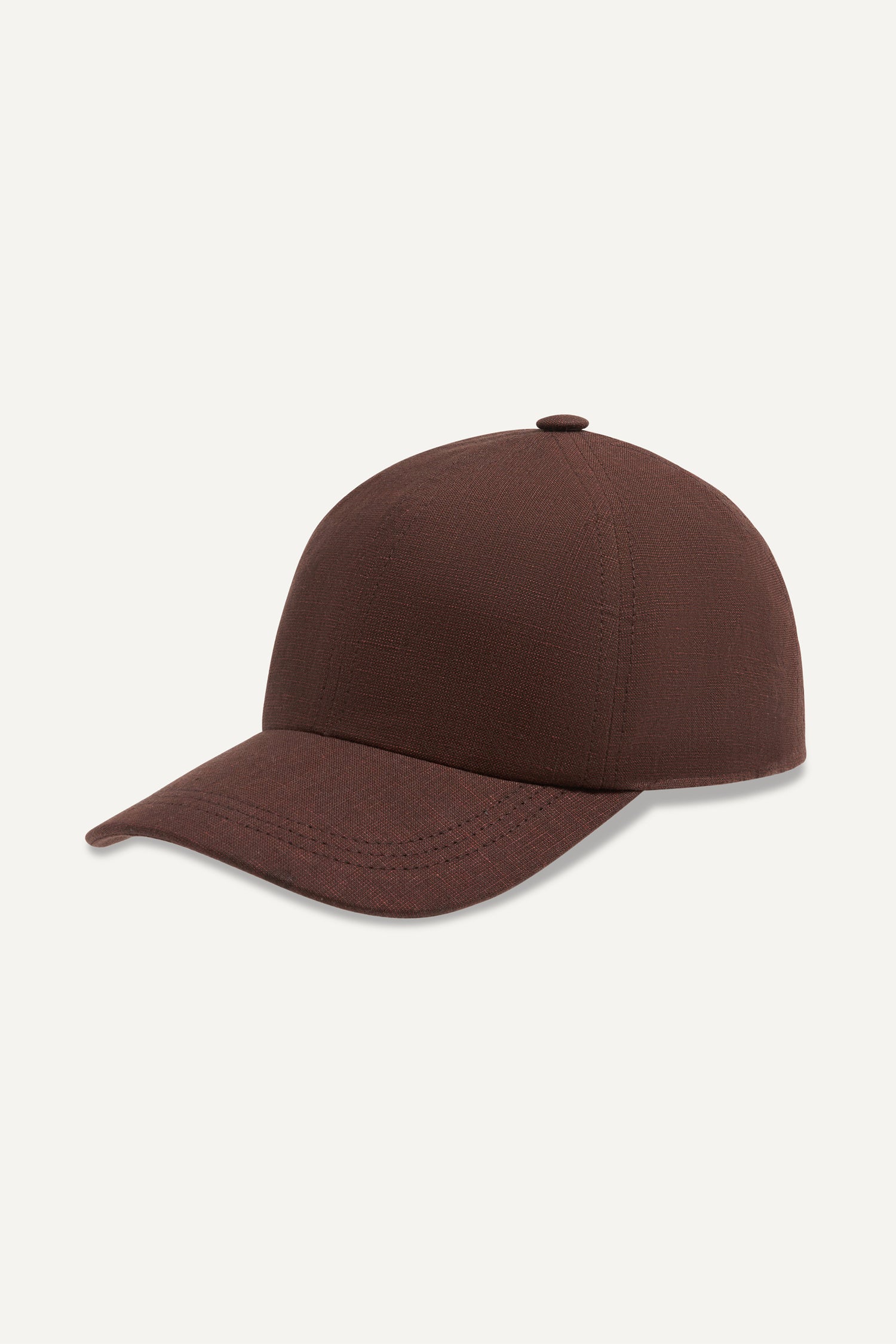 Casquette coton-lin ébène